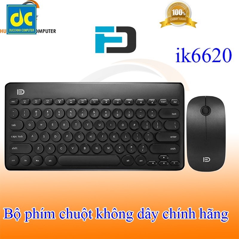 Bộ phím chuột không dây Forter FD ik6620 bảo hành 12 tháng