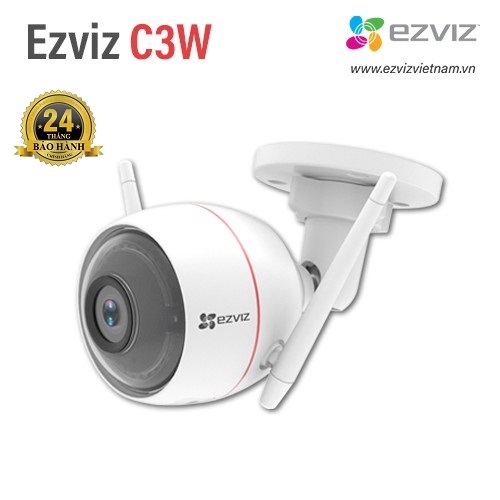 Camera IP wifi ngoài trời Full color có màu ban đêm,tích hợp đèn và còi cảnh báo EZVIZ CS-CV310-A0-3C2WFRL(2.0MP-1080p)