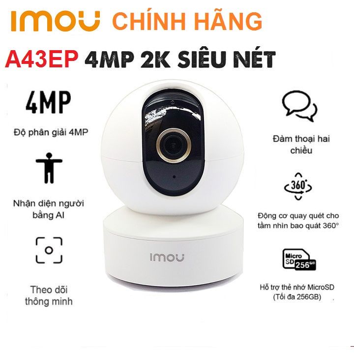 Camera Xoay 360 độ Imou Ranger S2 A43EP 4MP Đàm Thoại Hai Chiều