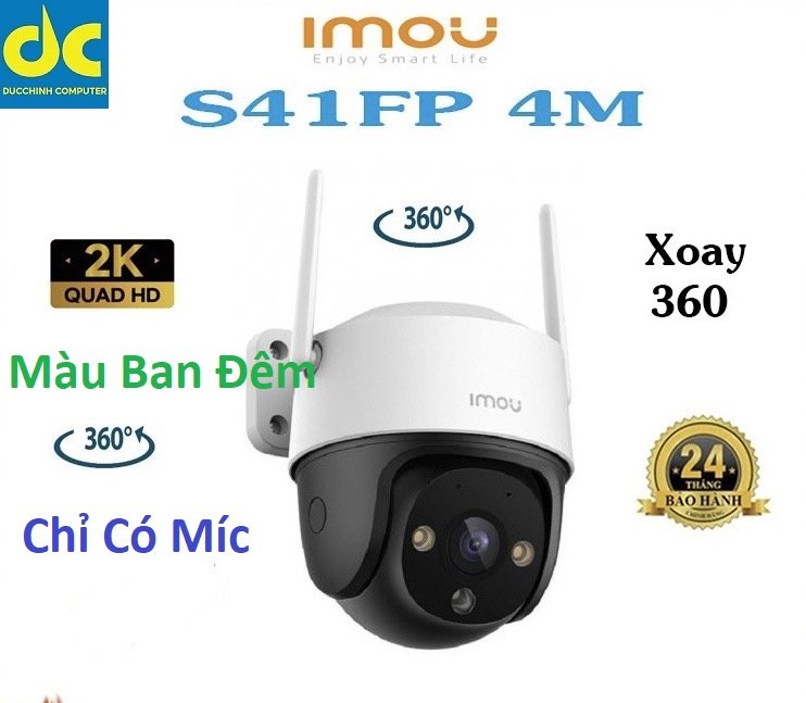 Camera WIFI ngoài trời IMOU IPC-S41FP 4MP