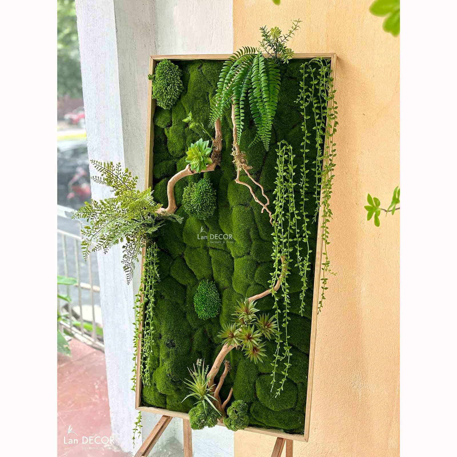 Tranh Rêu Decor- Thiết Kế Tranh Rêu Treo Tường Nghệ Thuật (50x100cm)- KTR(50x100)-5