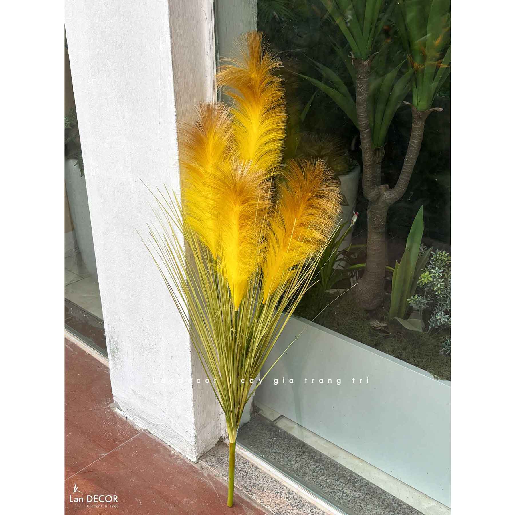 Lau Giả- Cành Bông Lau Giả Decor Độc Đáo (93-98cm)- HC1516