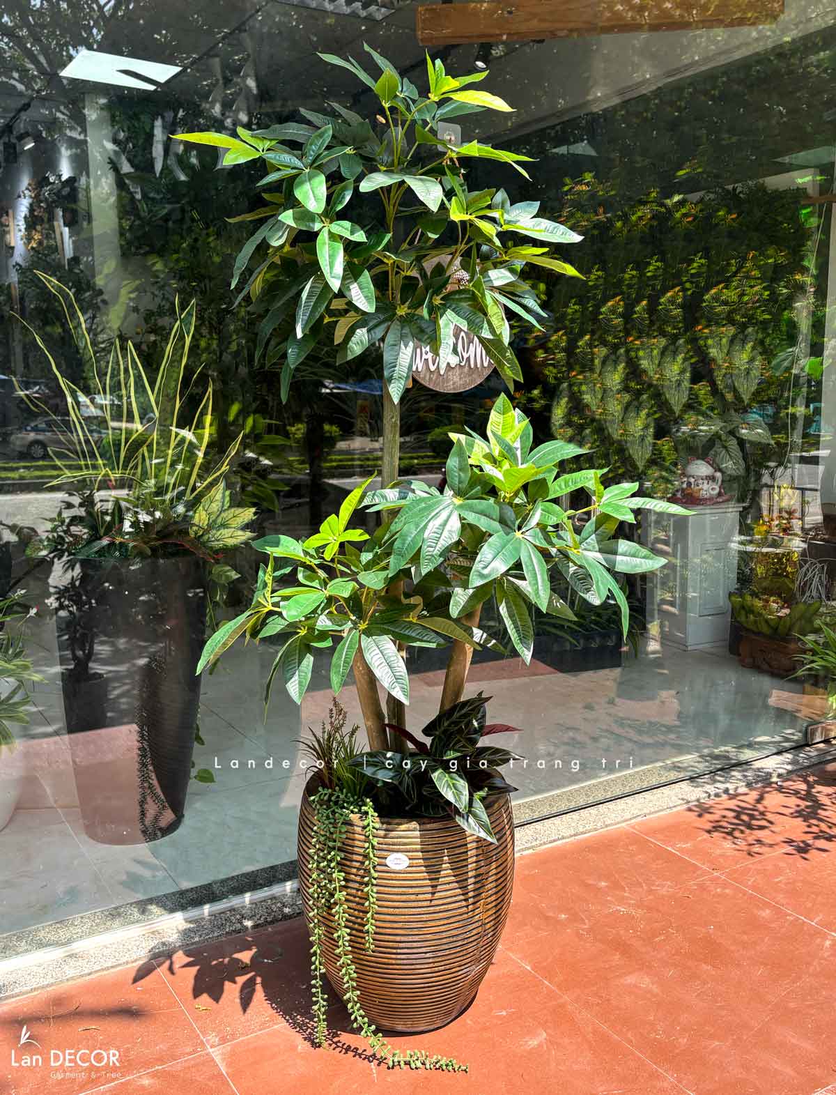 Cây Giả Trang Trí- Cây Kim Ngân Giả Trang Trí Nội Thất Văn Phòng- CC1495
