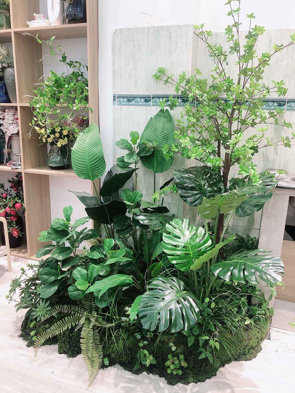 CHẬU CÂY THẠCH NAM NHẬT BẢN MIX TRANG TRÍ NỘI THẤT (180cm) - CC246-1 Mix