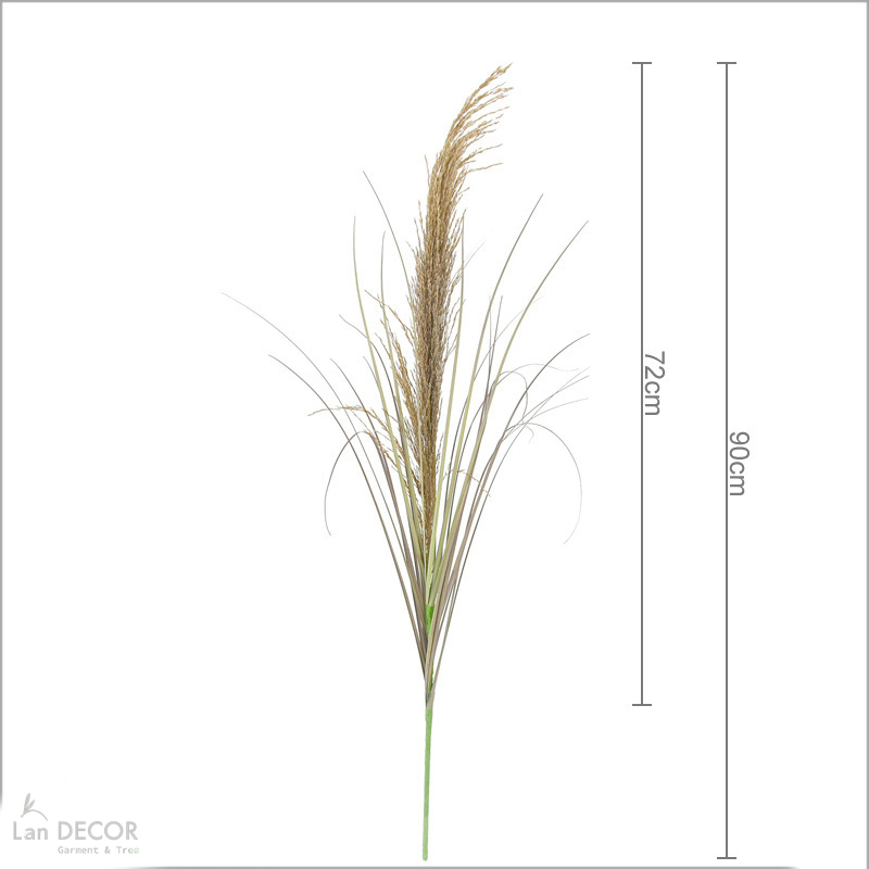 Cành Lá Giả - Cành Bông Lúa Mạch Giả Decor (90cm)- HC1423