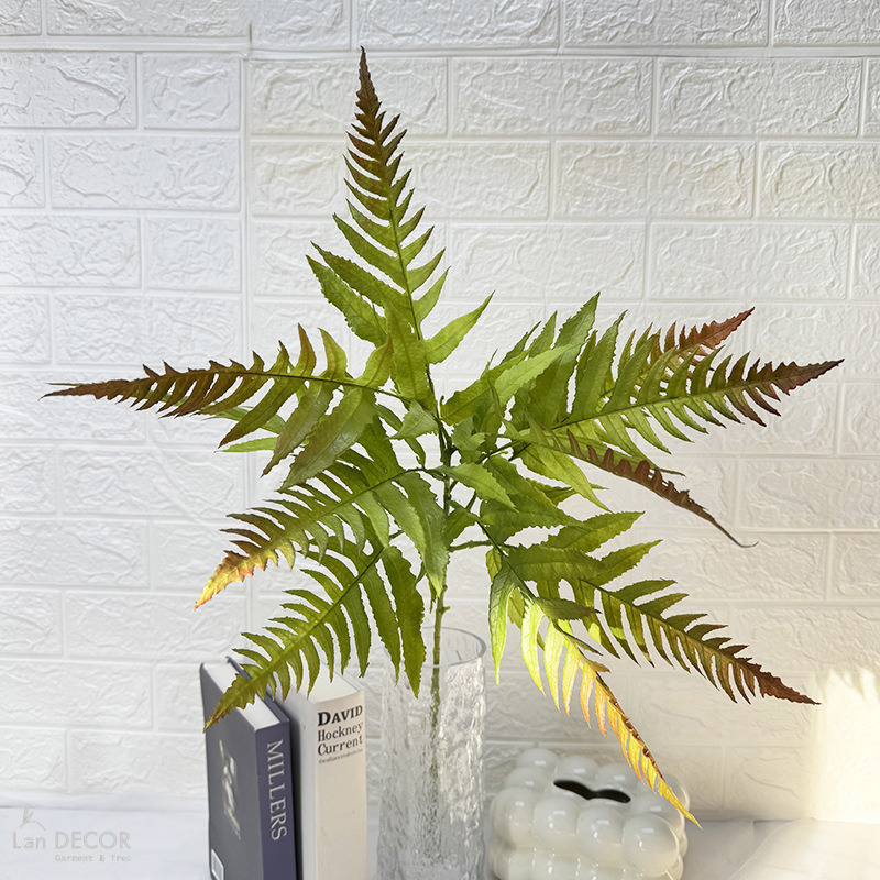 Cành Lá Giả Decor- Cành Dương Xỉ Giả Thiết Kế Tiểu Cảnh  (75cm)- HC1417