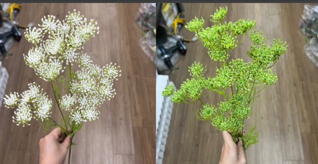 Hoa Giả- Cành Hoa Hồi Hương Giả Trang Trí Tự Nhiên (80cm) - HC1163