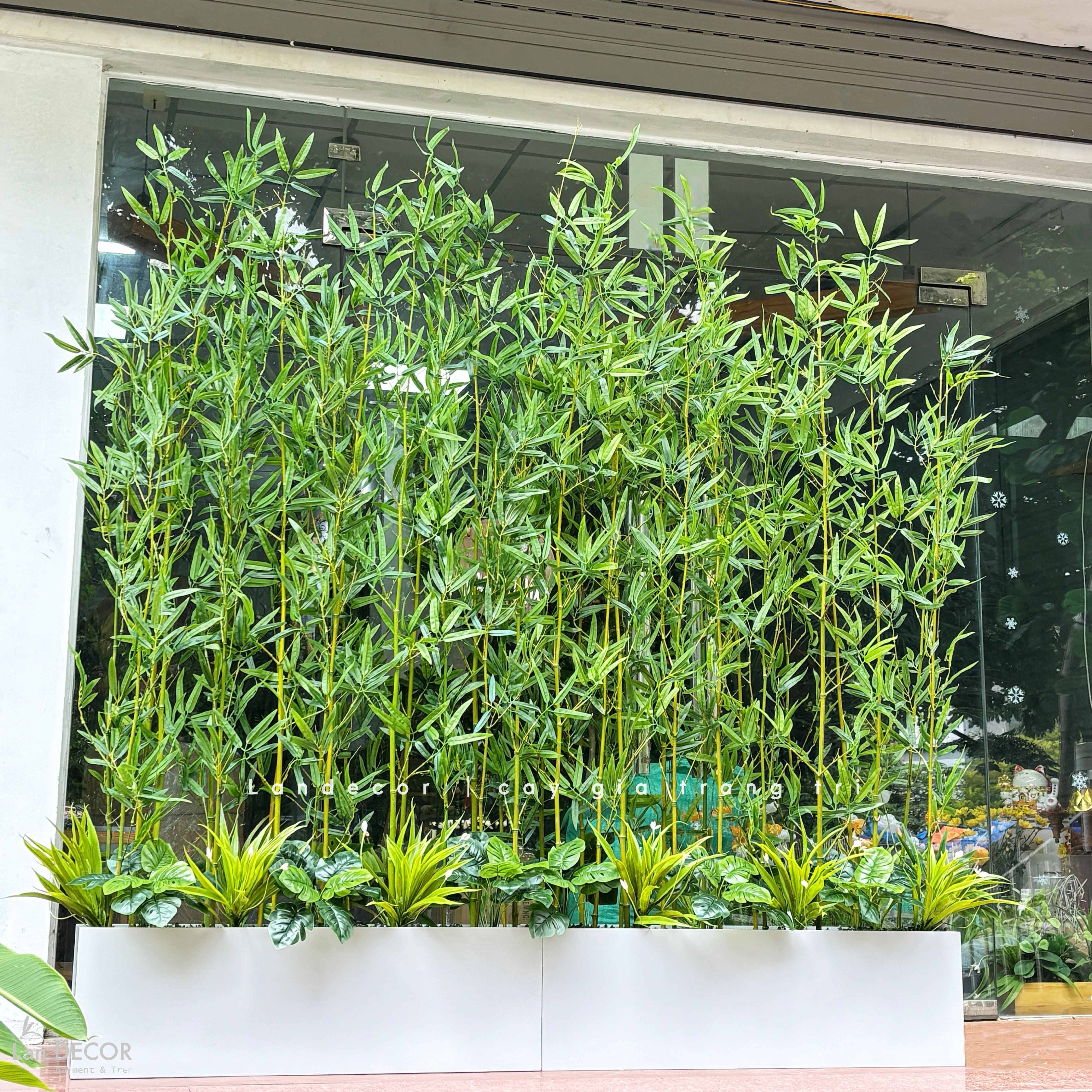 Tre Trúc Giả- Bồn Trúc Quân Tử Giả Thiết Kế Văn Phòng Công Ty (110x45x210cm)- BC288-1