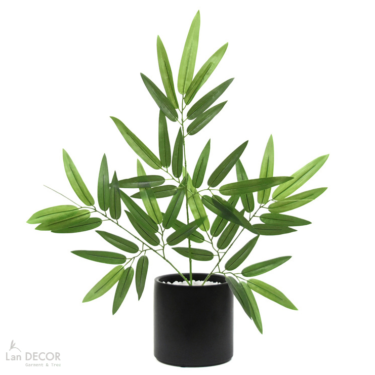 Cành Lá Giả Trang Trí- Cành Lá Trúc Giả Trang Trí (60cm)- HC1424