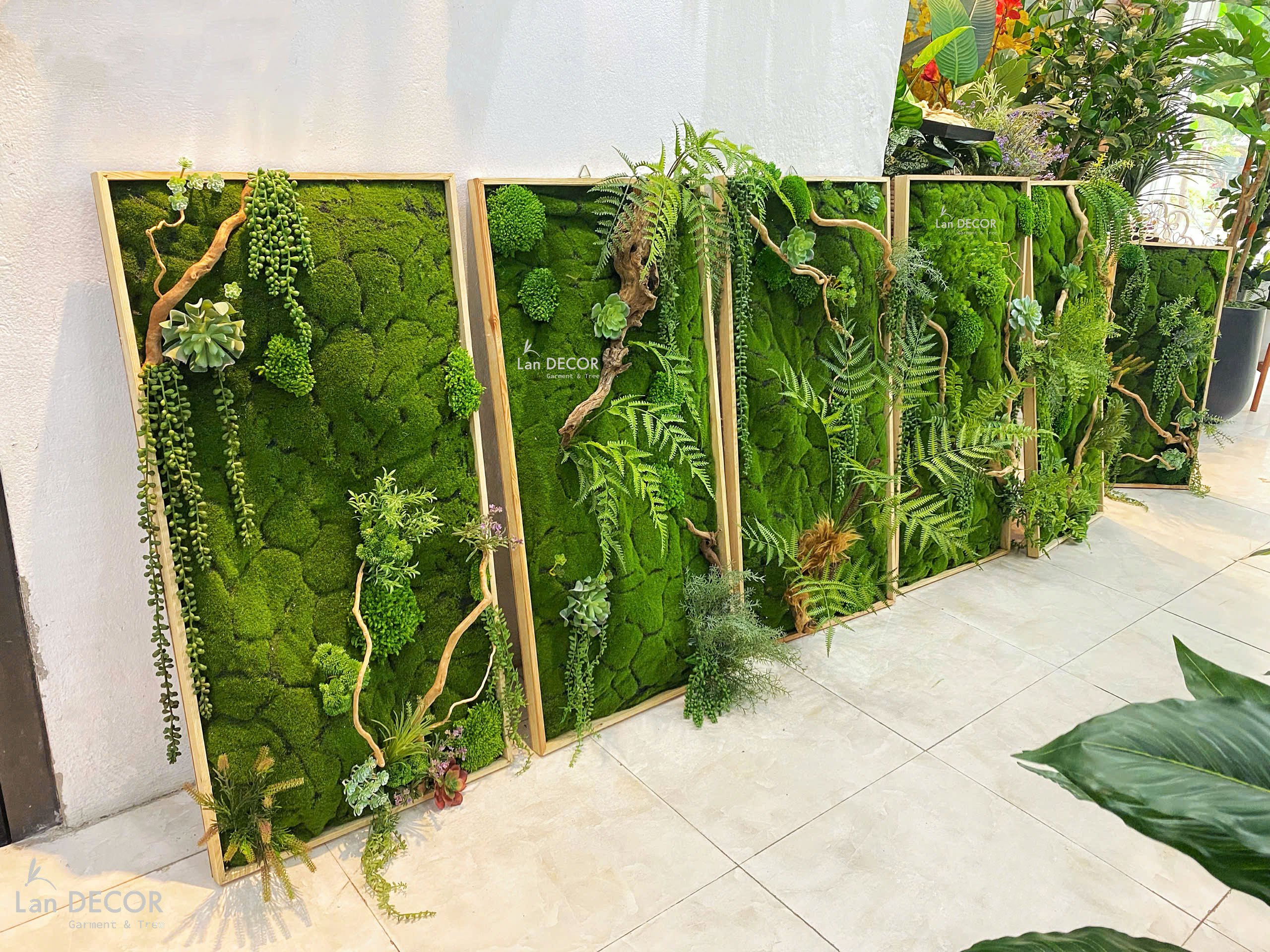 Tranh Rêu Treo Tường- Tranh Rêu Giả Treo Tường Decor Không Gian Đẹp (50x100cm)- KTR(50x100)-3