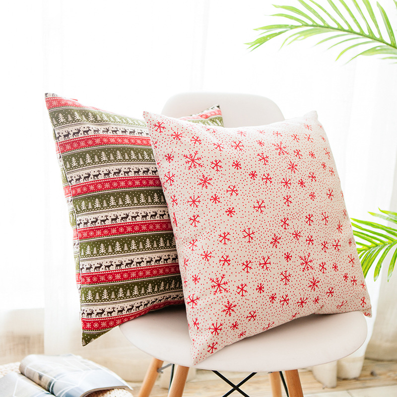 TB293 - Khăn trải bàn bông tuyết đỏ