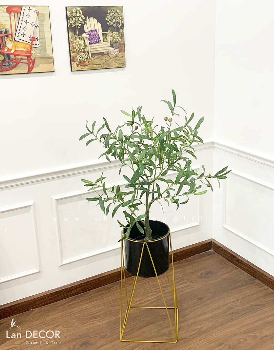 CÂY OLIU GIẢ TRANG TRÍ NHÀ HIỆN ĐẠI (85cm) - LC3043