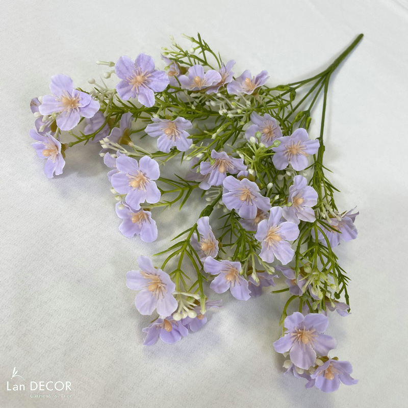 Cành Hoa Giả- Cành Hoa Nhí 5 Nhánh Giả Decor (30cm)- HC1416
