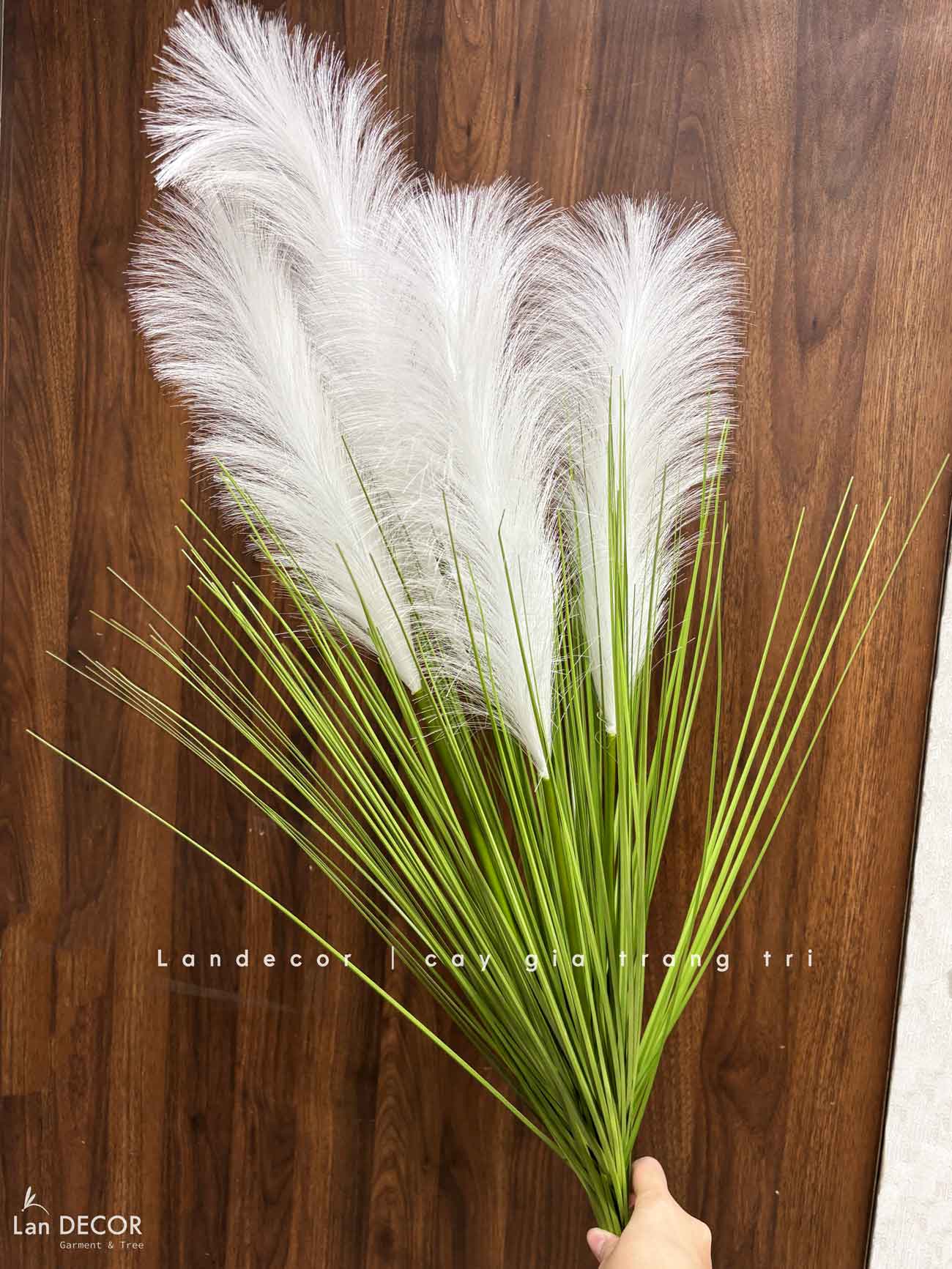 Lau Giả- Cành Bông Lau Giả Decor Độc Đáo (93-98cm)- HC1516