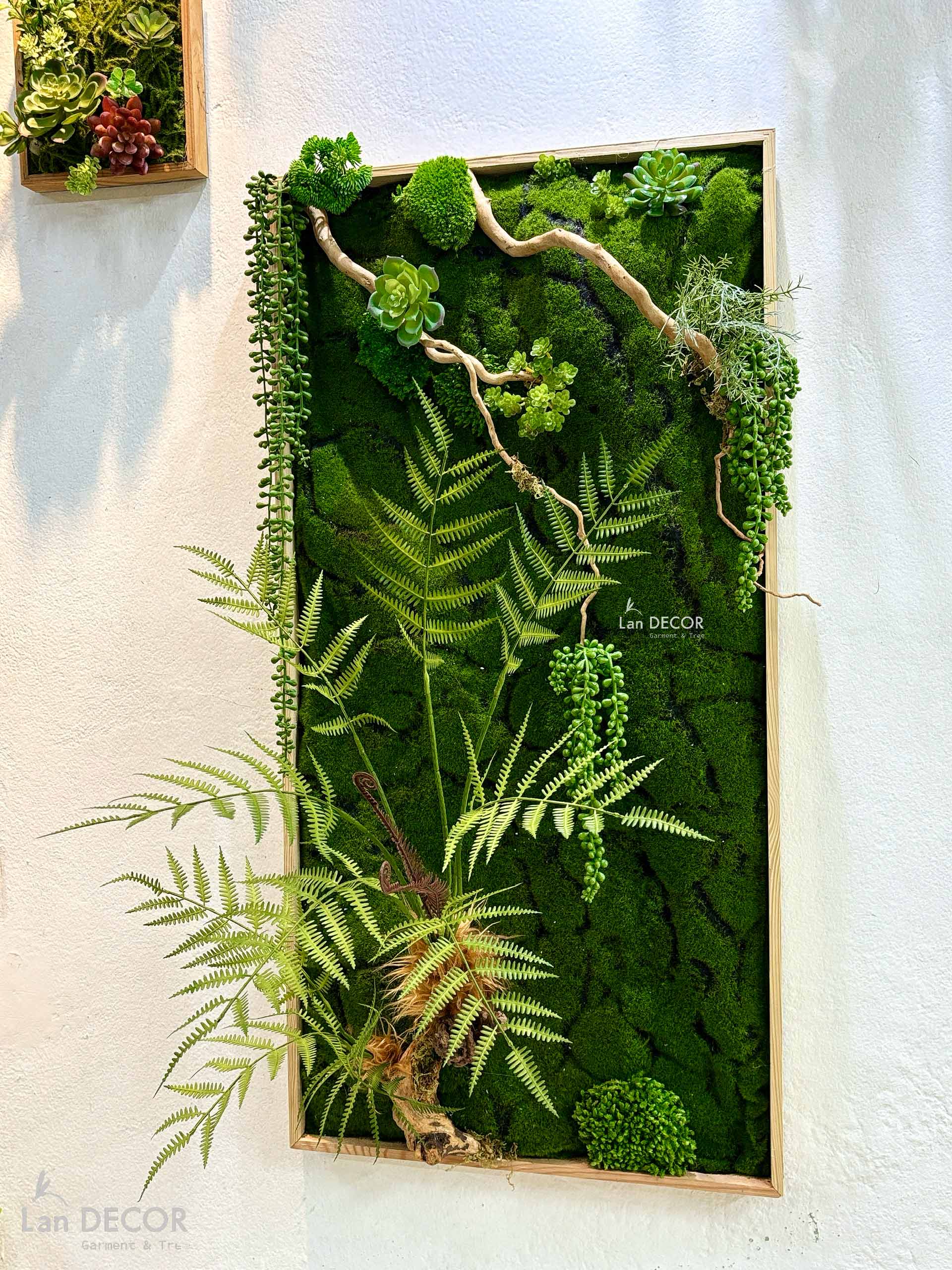 Tranh Rêu Treo Tường- Tranh Rêu Giả Treo Tường Decor Không Gian Đẹp (50x100cm)- KTR(50x100)-3