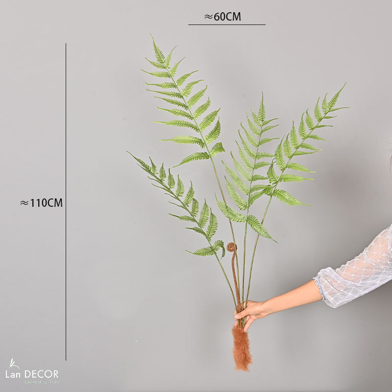 Dương Xỉ Giả - Cành Dương Xỉ Culi Giả Decor Tiểu Cảnh Rêu Giả (110cm)- HC1482