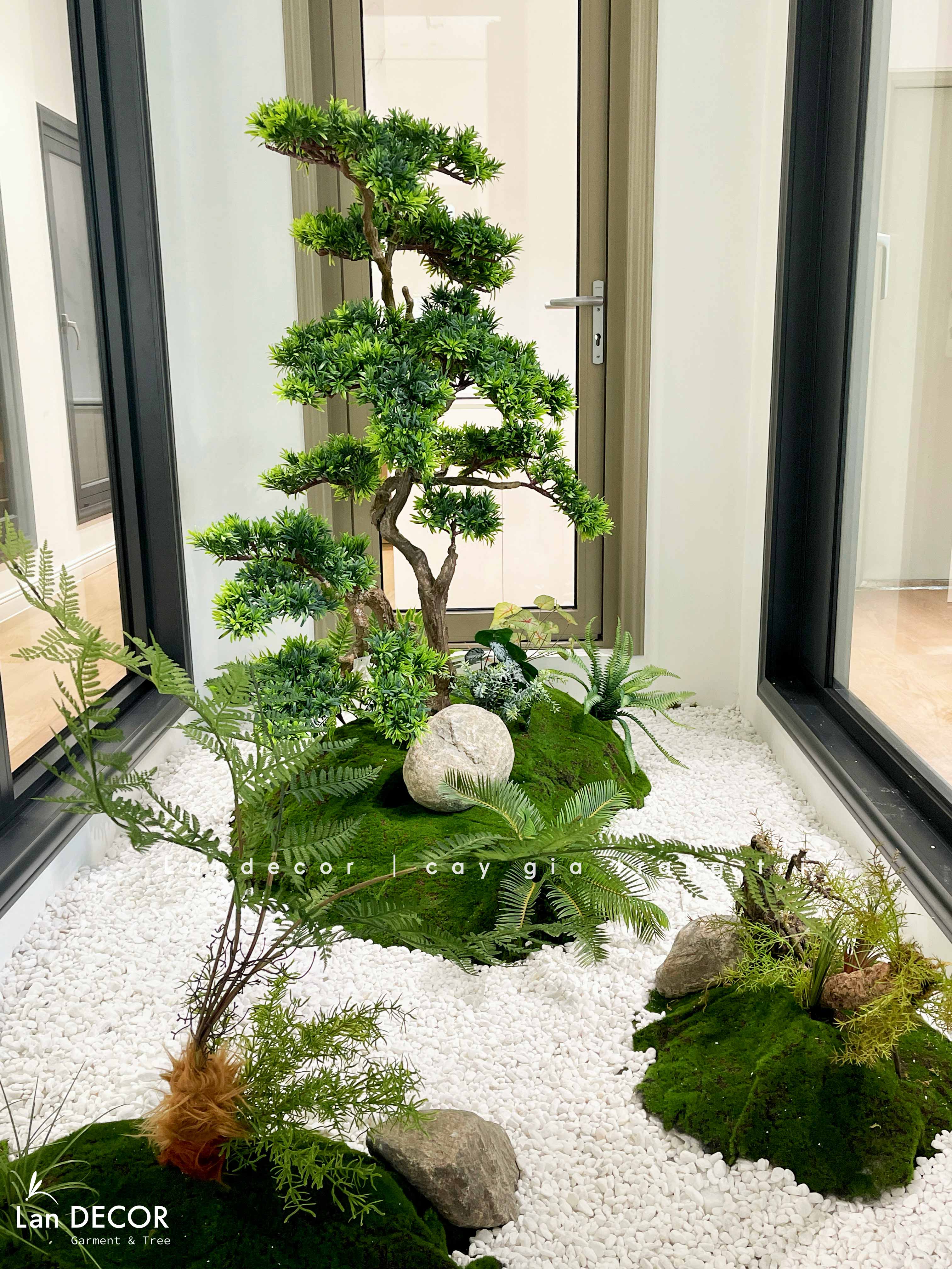 Thi Công Tiểu Cảnh - Thiết Kế Tiểu Cảnh Tùng Bonsai Giả, Nâng Tầm Không Gian Sống
