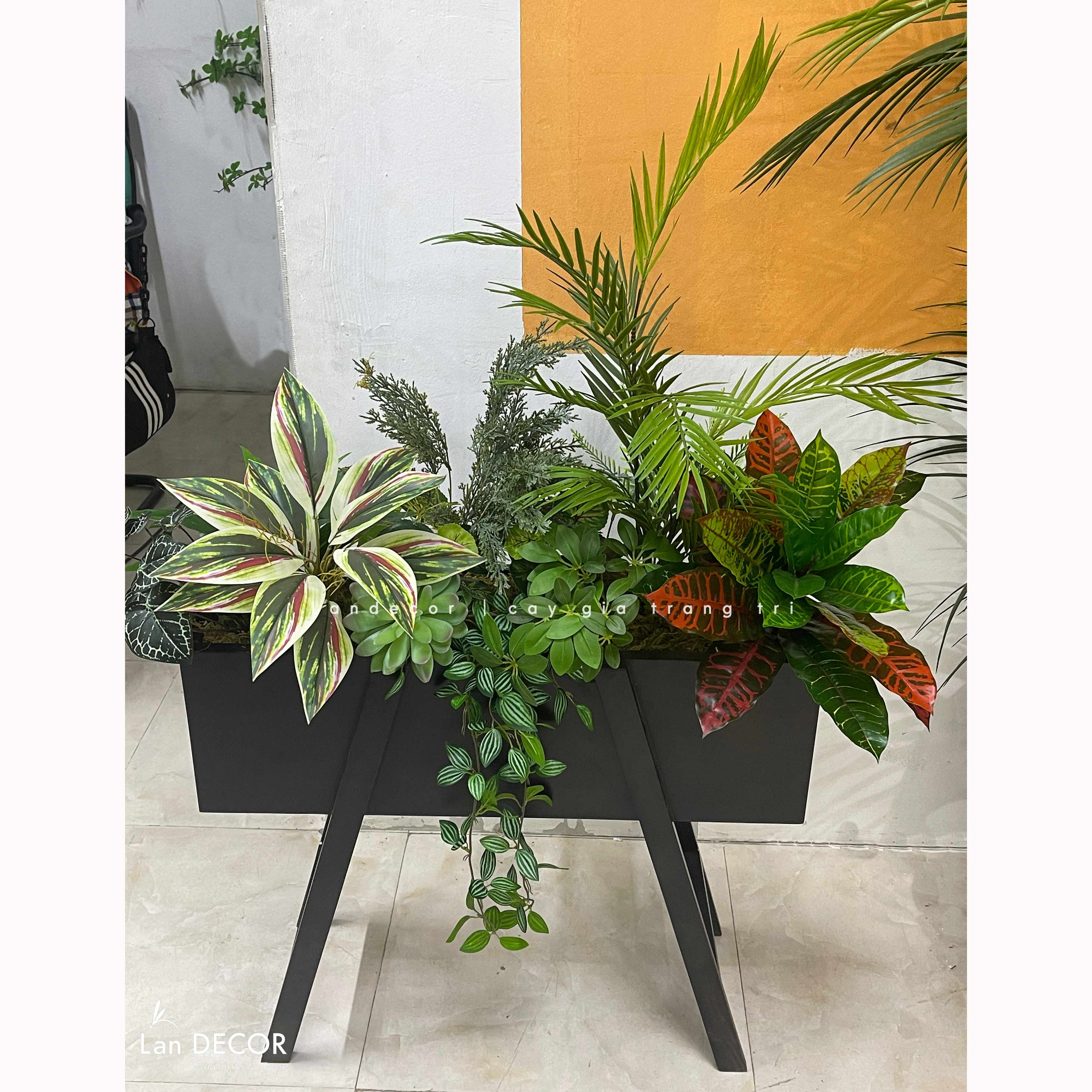 Tiểu Cảnh Cây Giả- Kệ Cây Giả Decor Tiểu Cảnh Xanh (100X50X110CM) - BC291
