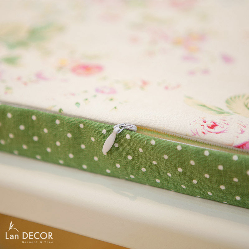 Đệm ghế lá hoa đỏ - BMG291