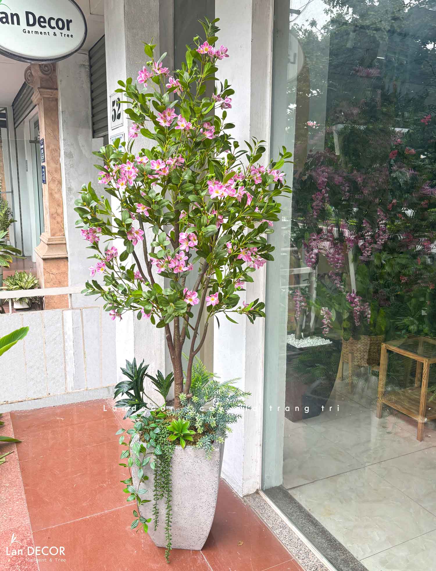 Cây Hoa Giả Decor - Cây Hoa Sim Giả Trang Trí Nội Thất - CC1413