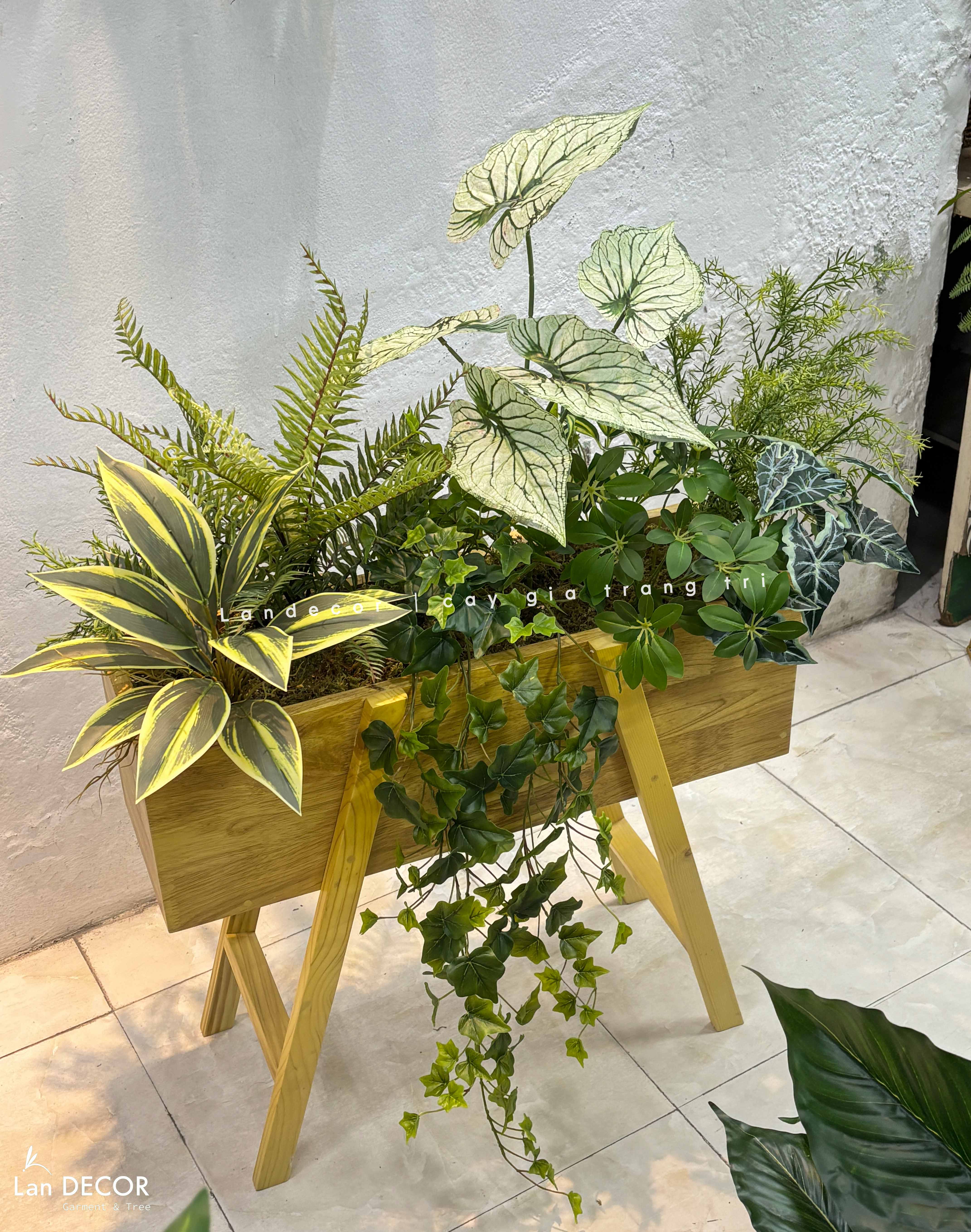 Kệ Cây Giả - Kệ Cây Giả Trang Trí Không Gian Cửa Hiệu, Quán Cafe Độc Đáo (100X50X110cm)- BC275