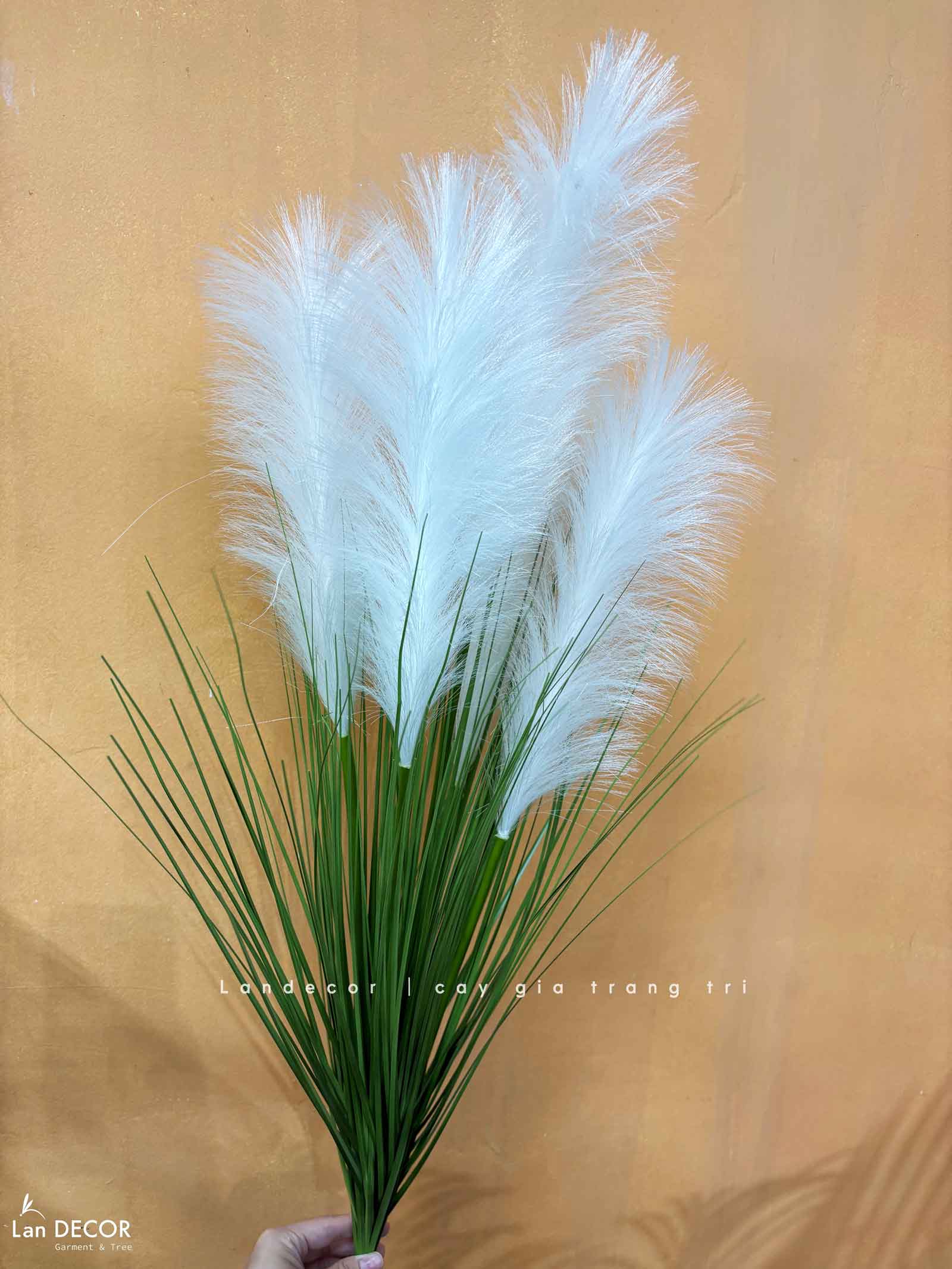 Lau Giả- Cành Bông Lau Giả Decor Độc Đáo (93-98cm)- HC1516