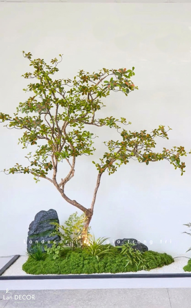 tiểu cảnh cây giả