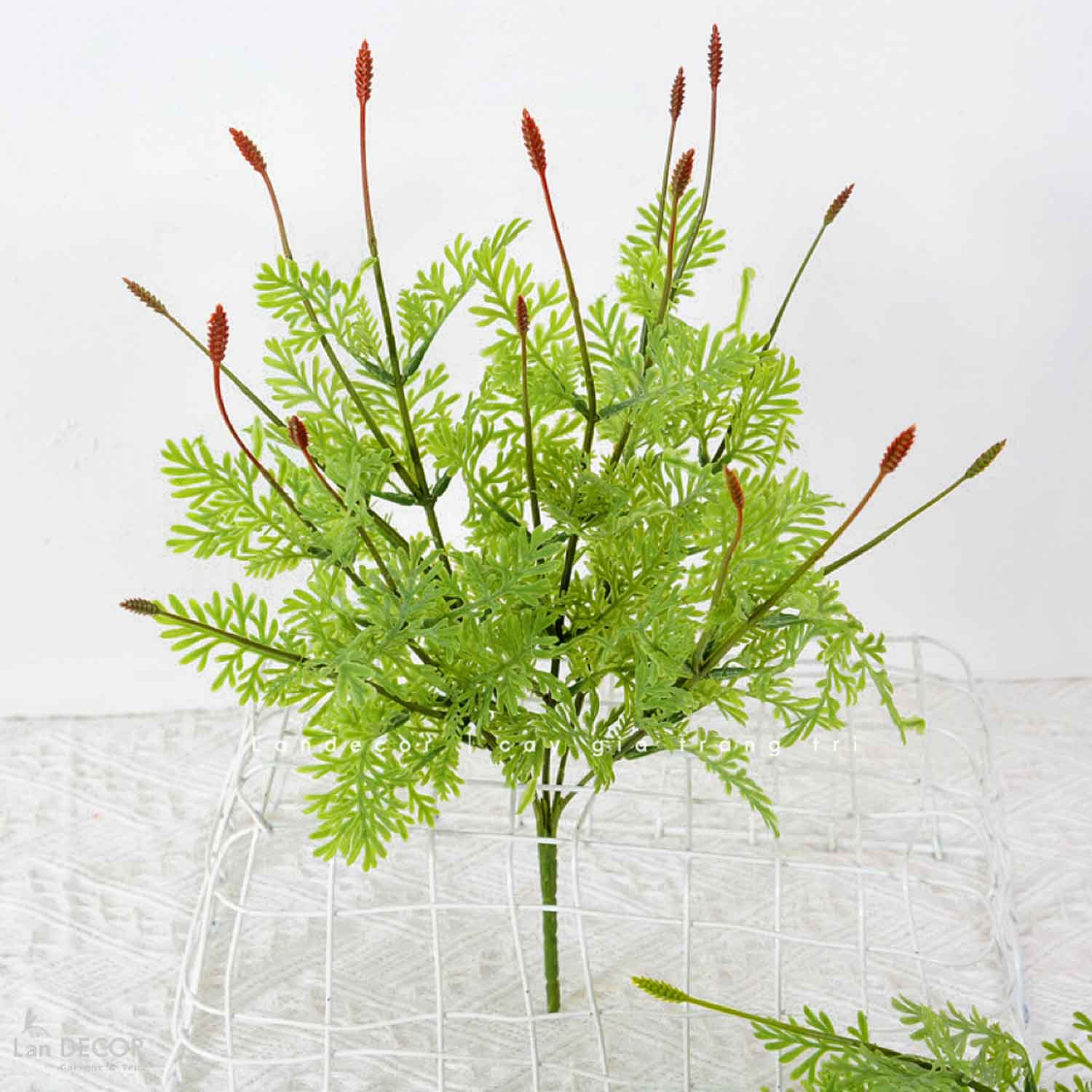 Cành Lá Giả- Cành Lá Mùi Mầm Xanh Giả Trang Trí (35cm)- HC1246