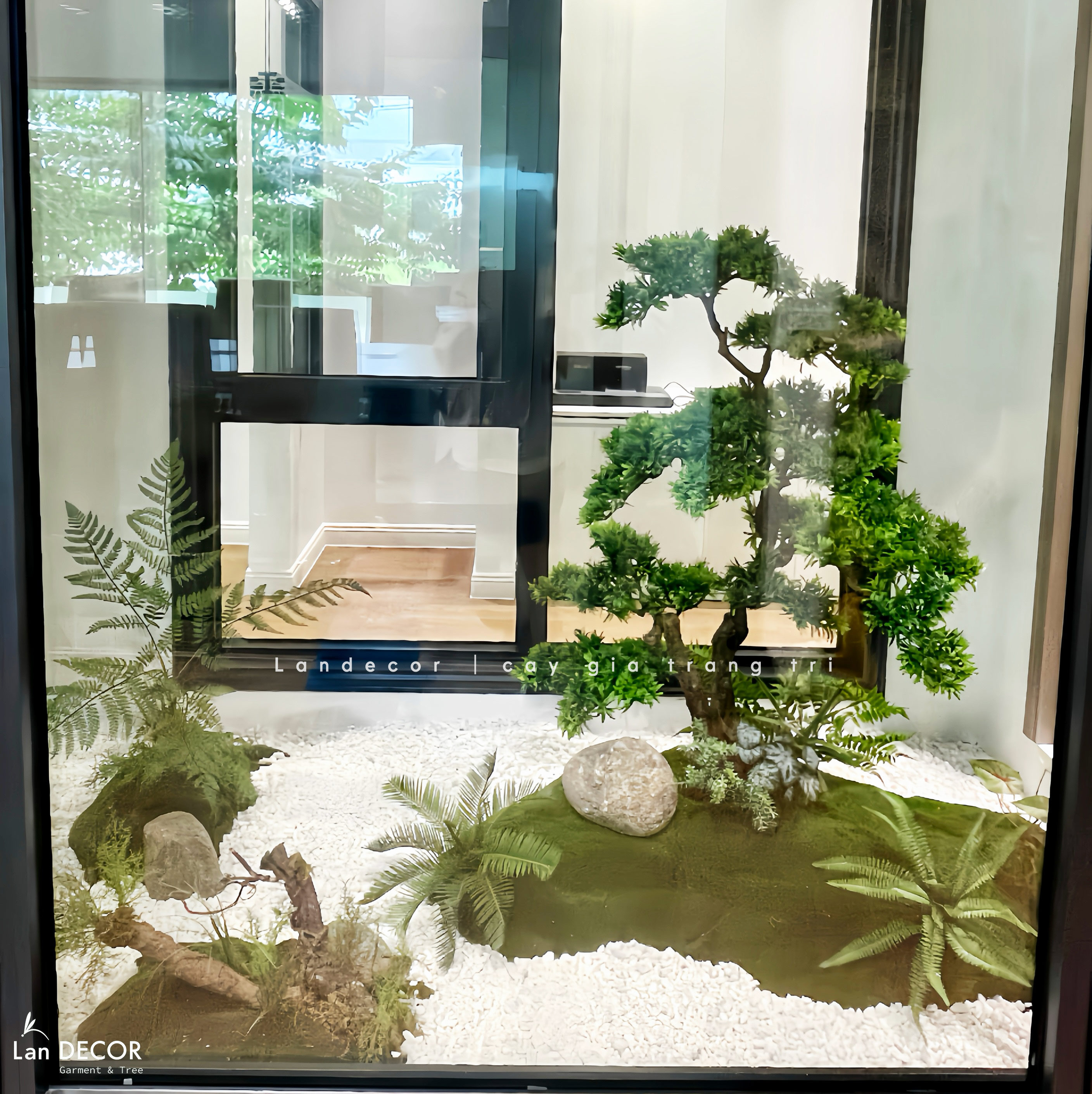 Thi Công Tiểu Cảnh - Thiết Kế Tiểu Cảnh Tùng Bonsai Giả, Nâng Tầm Không Gian Sống