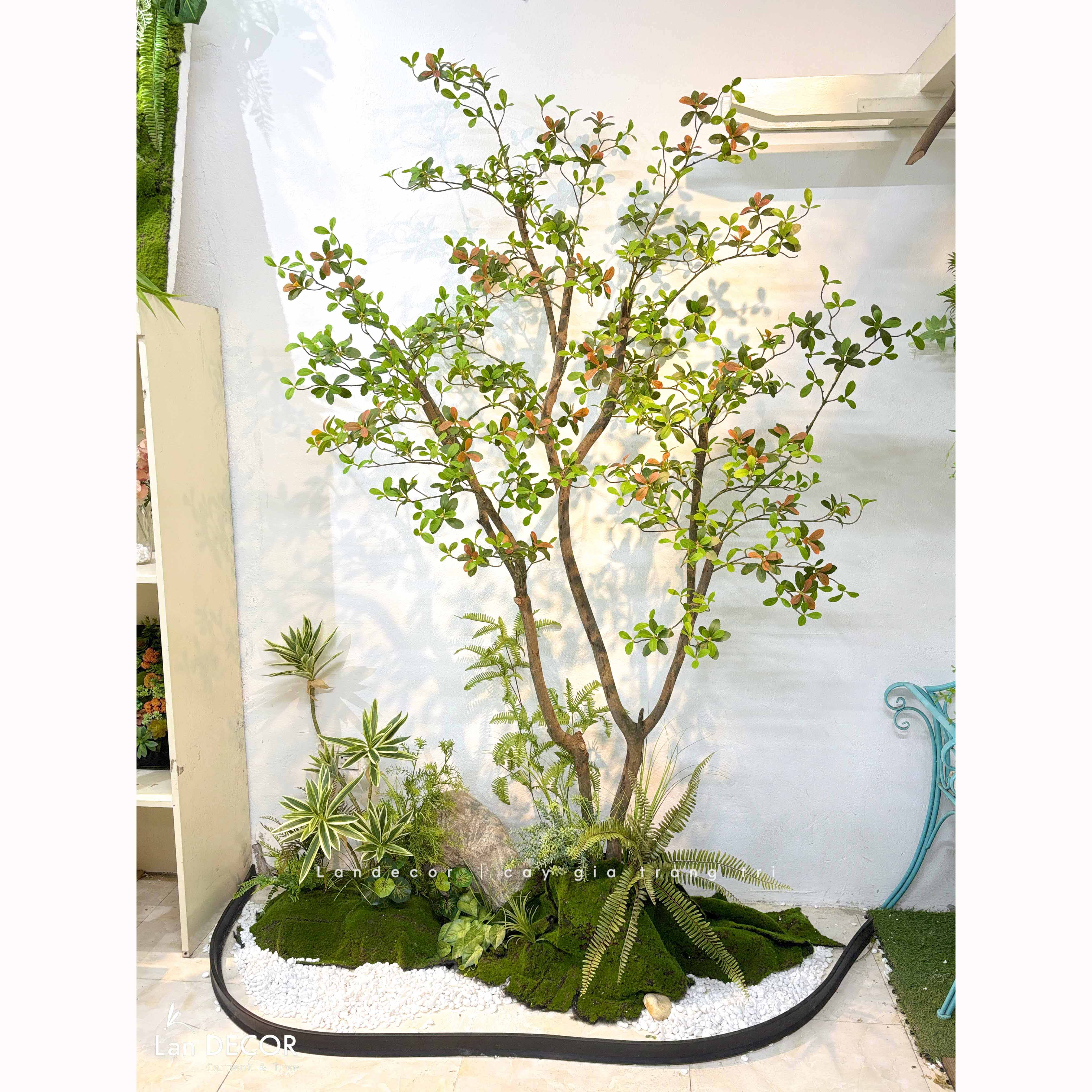 Tiểu Cảnh Cây Giả - Thiết Kế Tiểu Cảnh Cây Cành Cổ Giả Decor Ấn Tượng  (90X200X230cm)- RC148