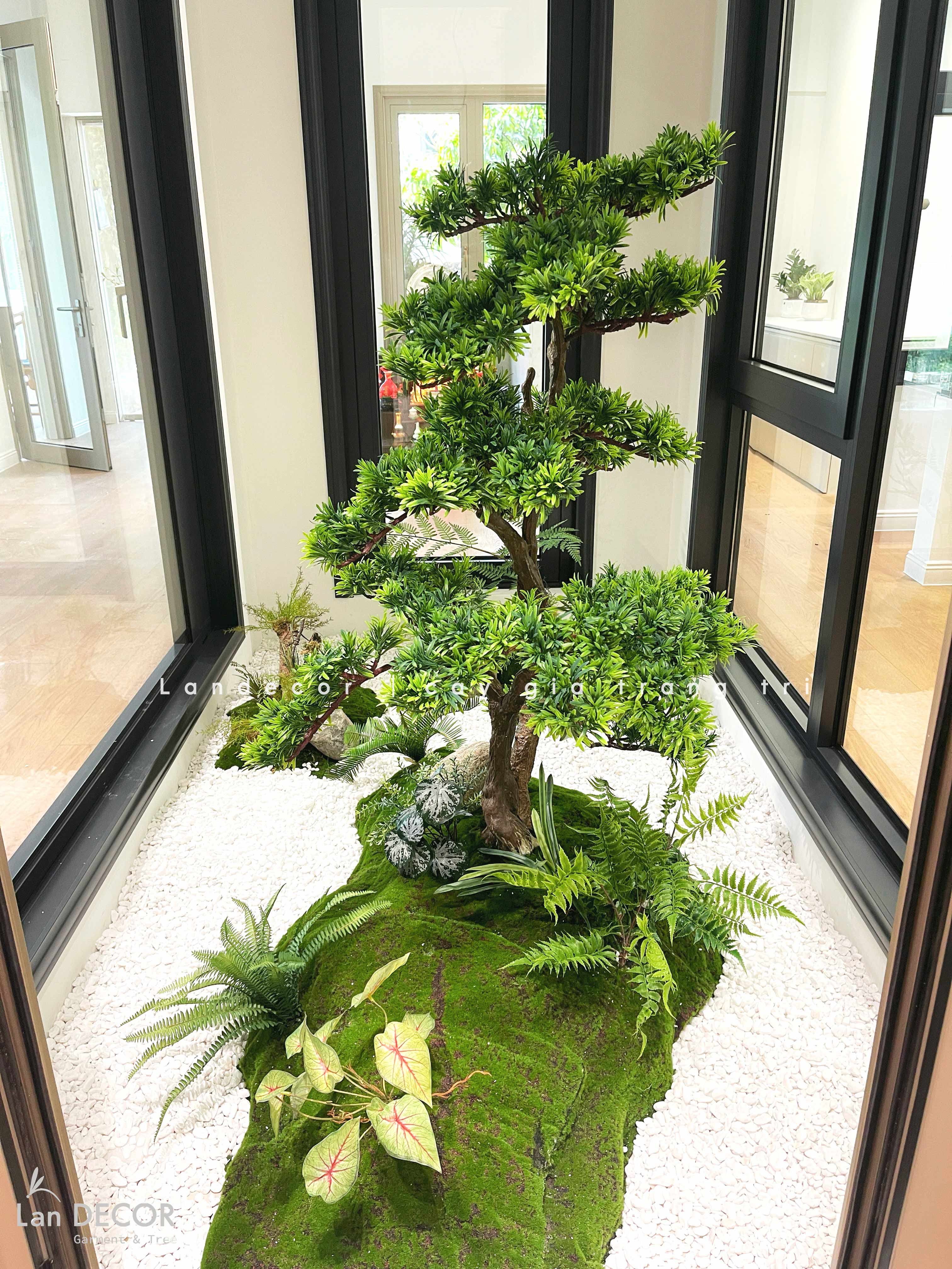 Thi Công Tiểu Cảnh - Thiết Kế Tiểu Cảnh Tùng Bonsai Giả, Nâng Tầm Không Gian Sống