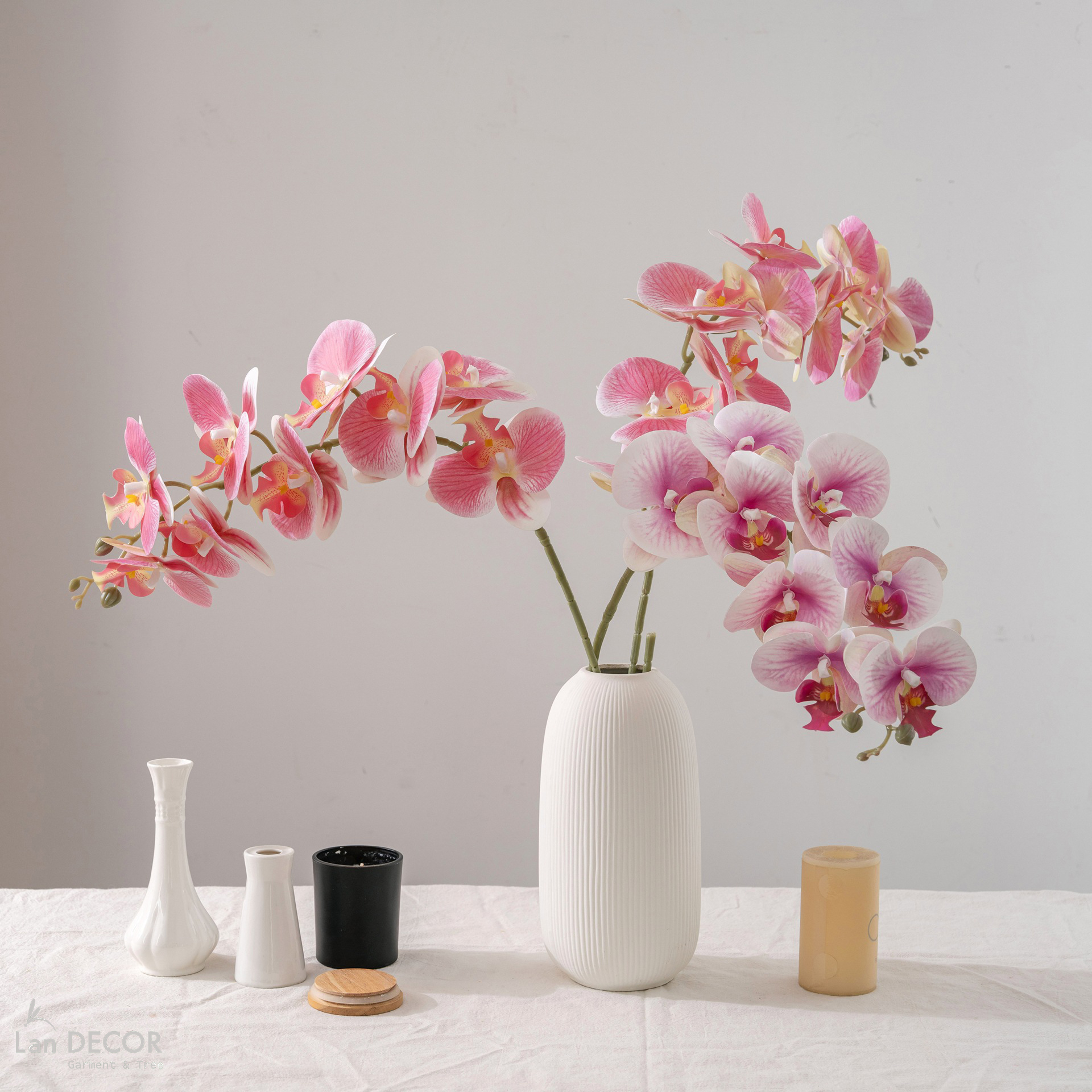 Cành Hoa Giả - Cành Lan Hồ Điệp Giả Màu Sắc Độc Đáo (100cm)- HC1486-1