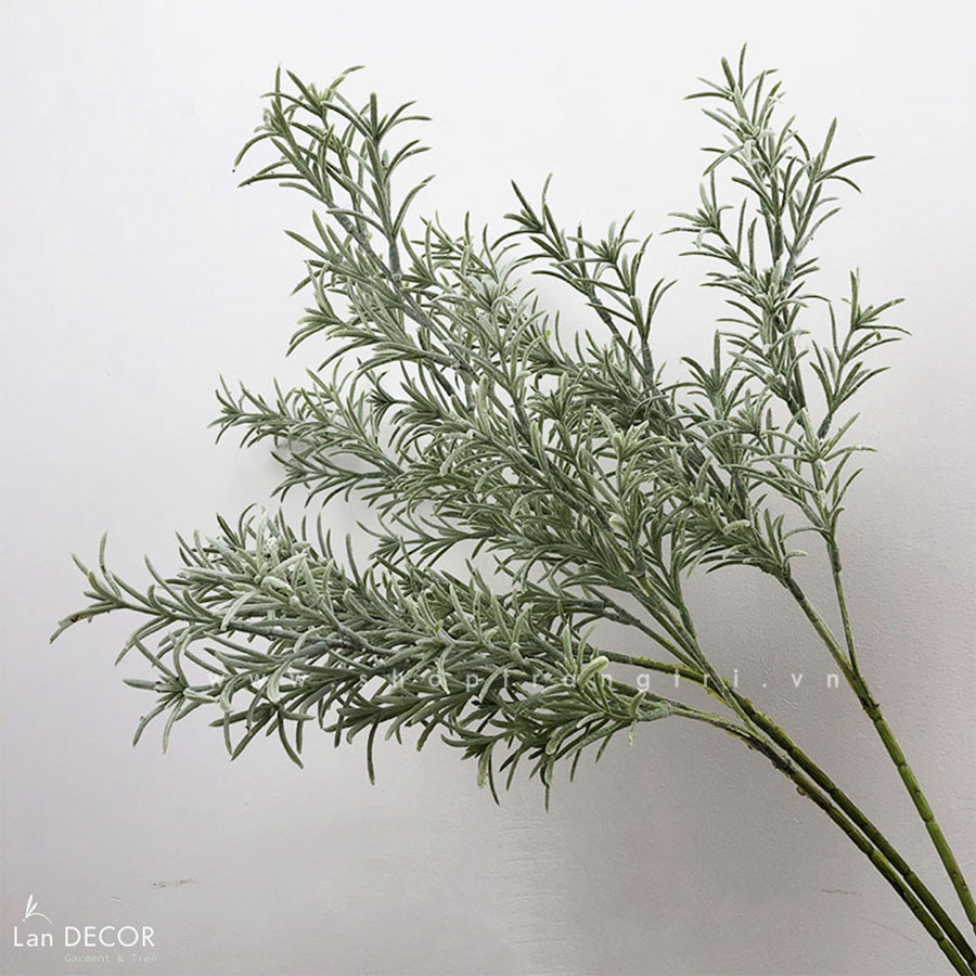 Cành Lá Giả Đẹp Tự Nhiên, Cành Lá Mốc Trang Trí (58cm) - HC1092