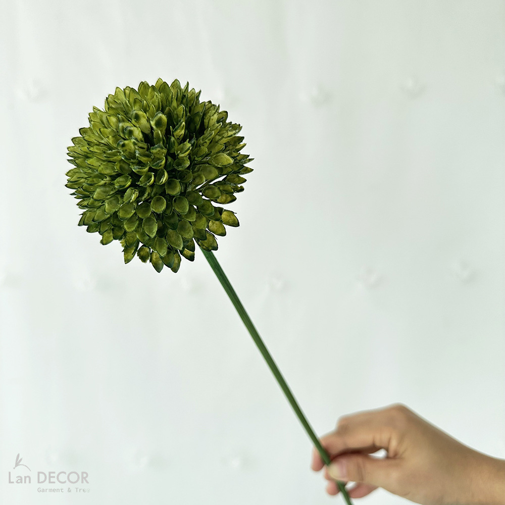 Cành Hoa Giả - Cành Tú Cầu Tổ Ong Đơn Giả Decor Tiểu Cảnh (60cm)- HC1360