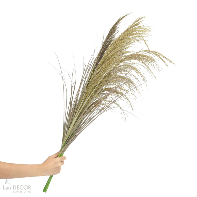 Cành Lá Giả - Cành Bông Lúa Mạch Giả Decor (90cm)- HC1423