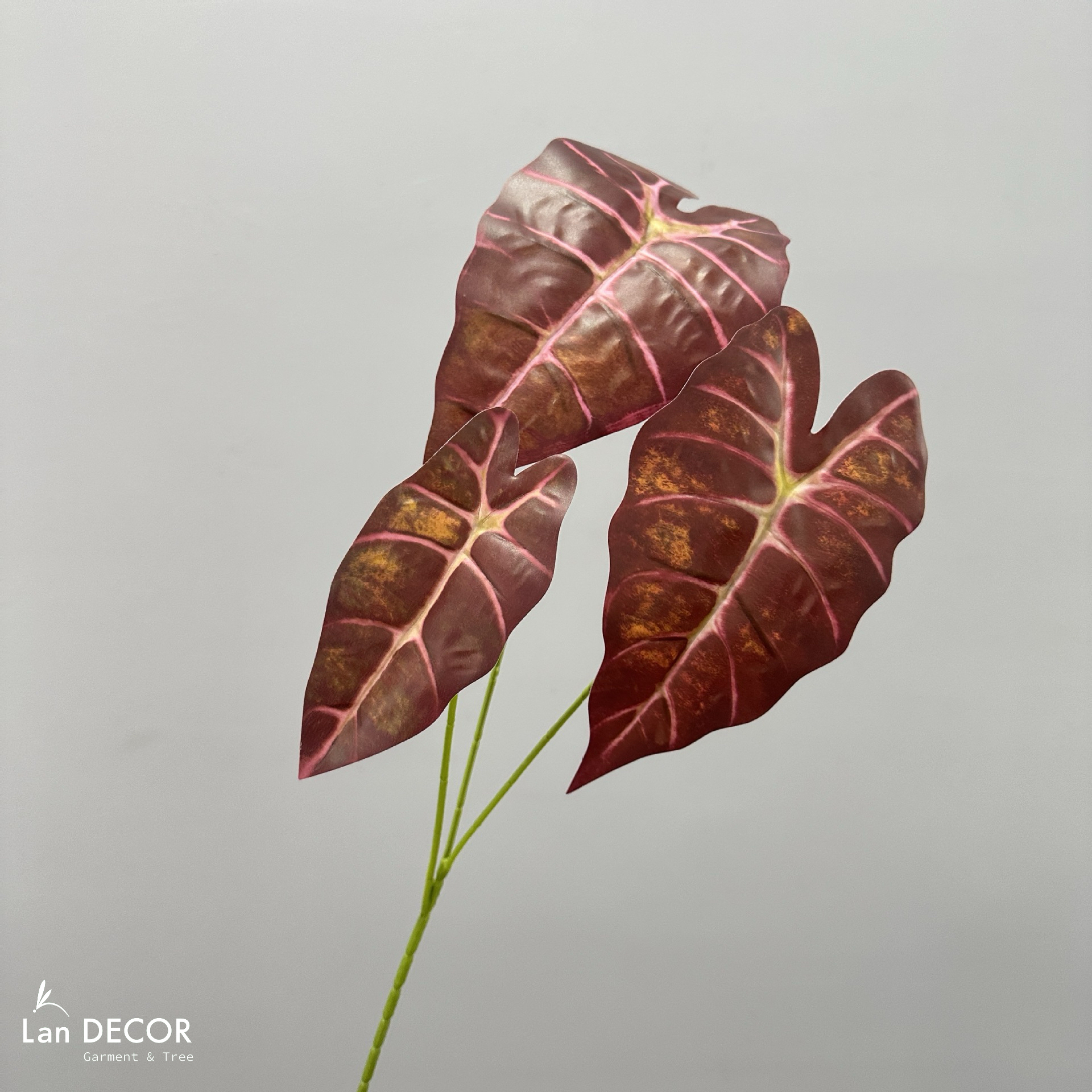 Cành Lá Giả - Cành Bán Hạ Kiểu Dáng Độc Đáo Thiết kế Tiểu Cảnh (70cm)- HC1478