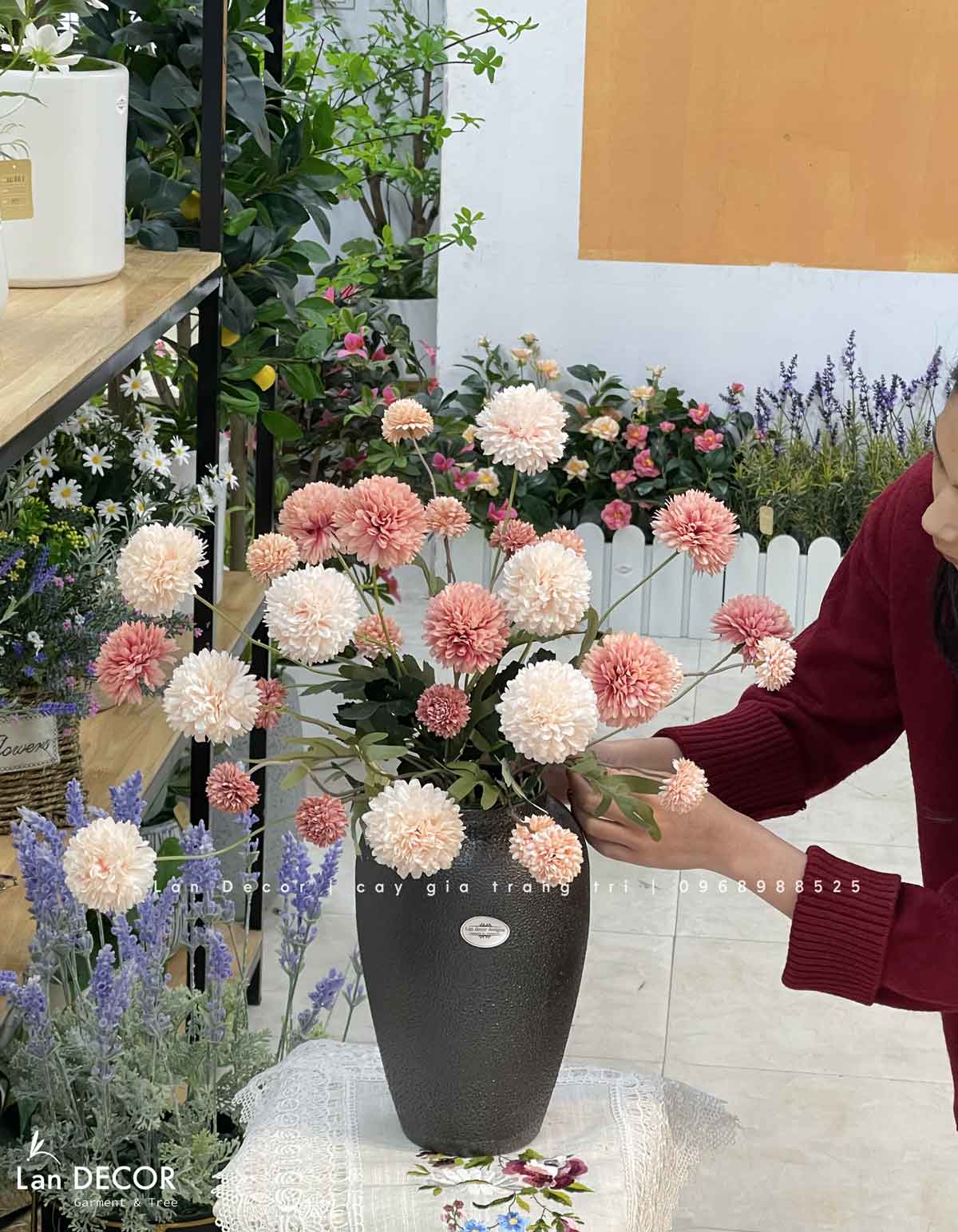 Bình hoa Pingpong trang trí phòng khách- CC921