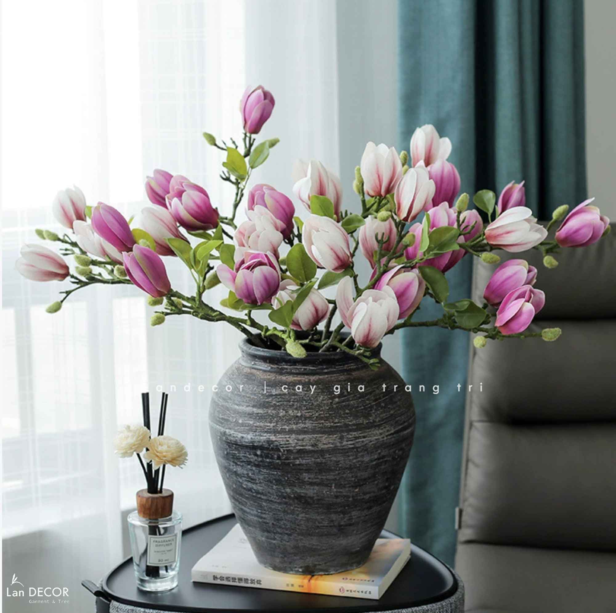 Bình Gốm Sần Cắm Hoa, Thiết Kế Cổ Điển (23x15x22cm)- BG262