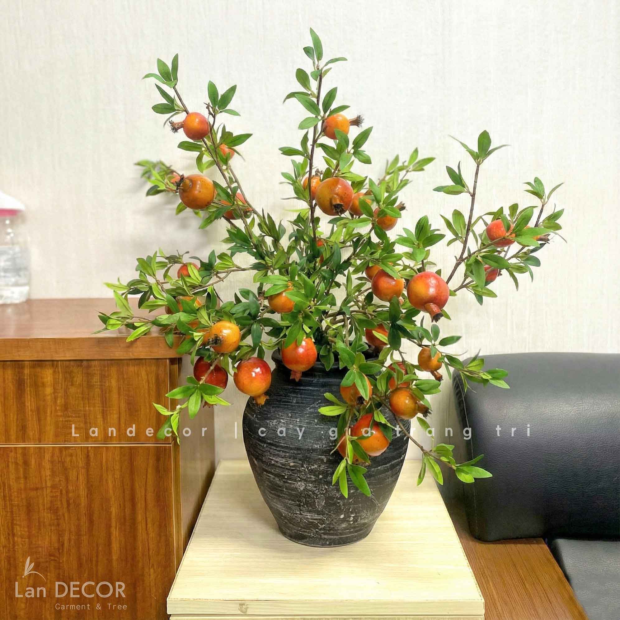 Lựu Giả - Bình Lựu Giả Trang Trí Lễ Tết, Decor Không Gian Ấm Cúng - BH1209