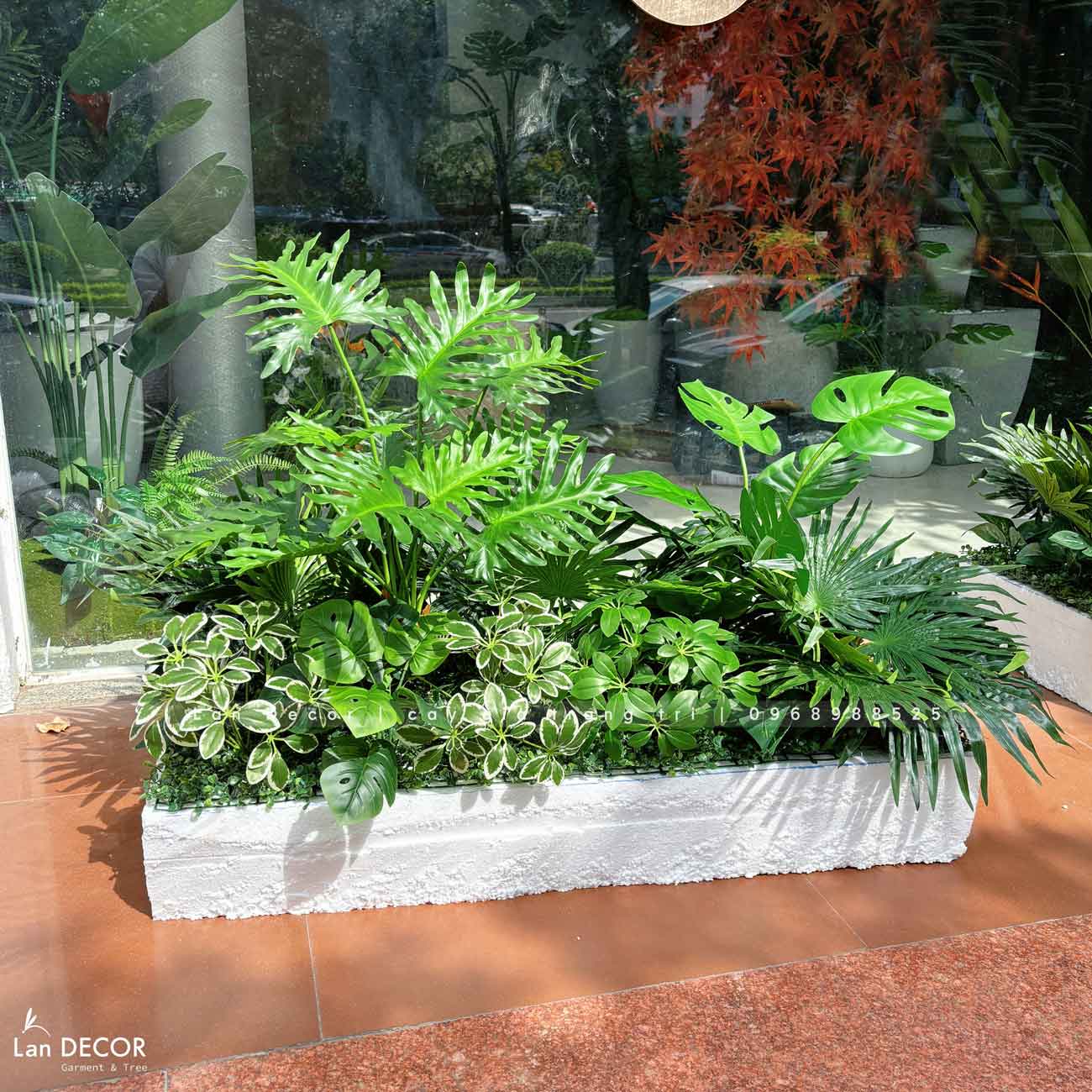 Tiểu Cảnh Cây Giả- Bồn Tiểu Cảnh Thiết Kế Quán Cafe