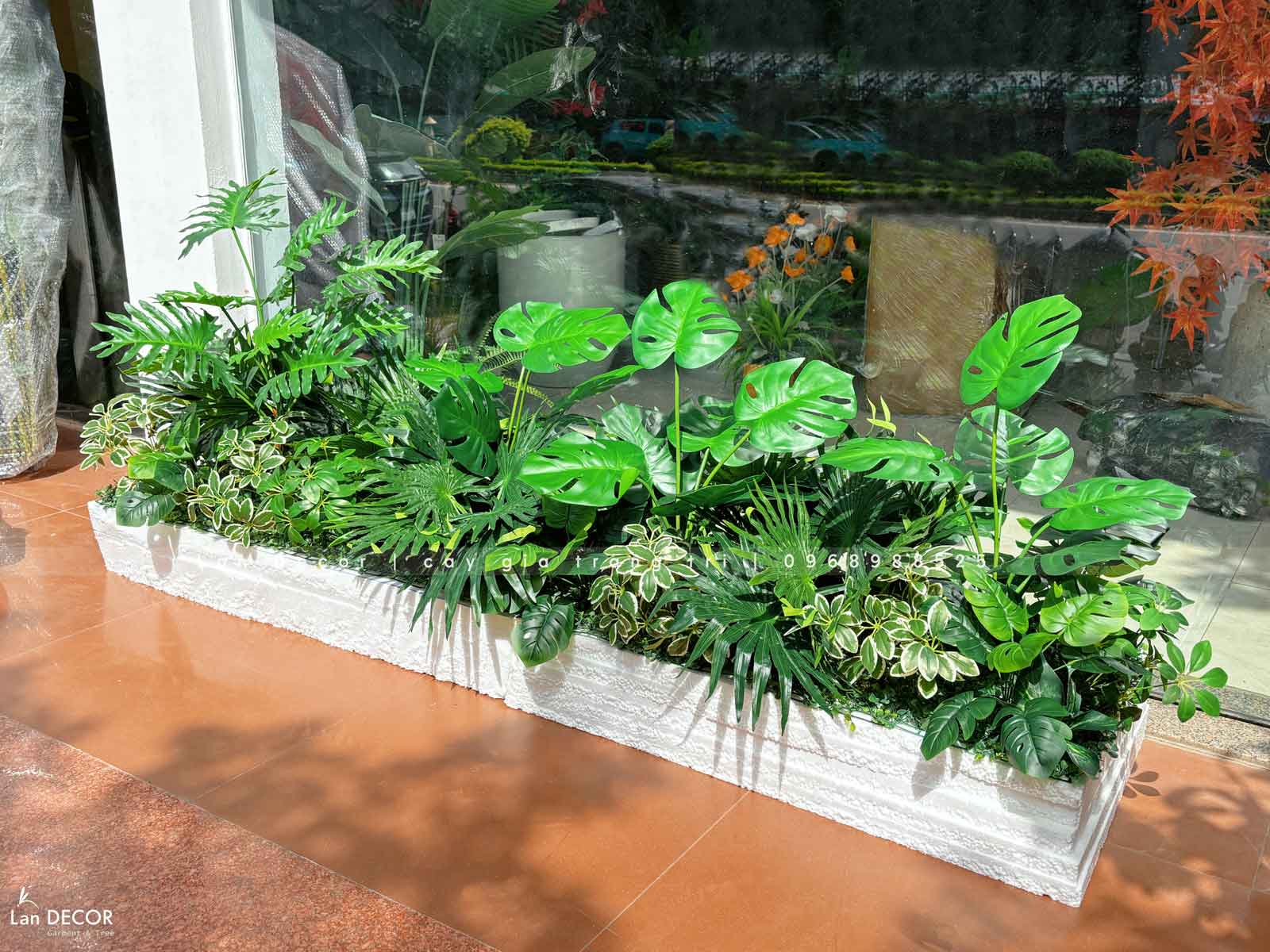 Tiểu Cảnh Cây Giả- Bồn Tiểu Cảnh Thiết Kế Quán Cafe