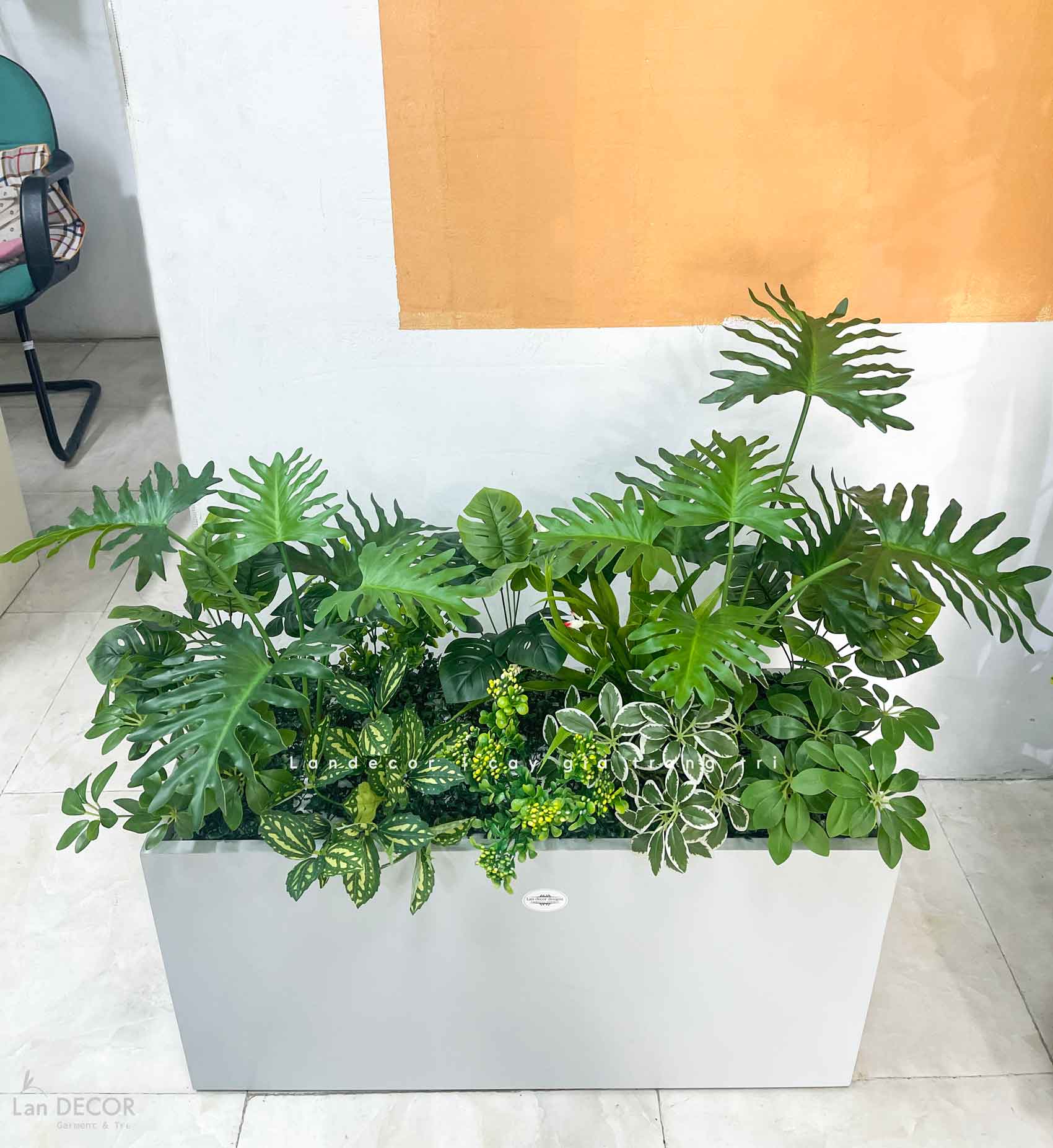 Bồn Cây Giả- Bồn Cây Giả Trang Trí Tiểu Cảnh Cửa Hiệu (90X50X100cm)- BC242