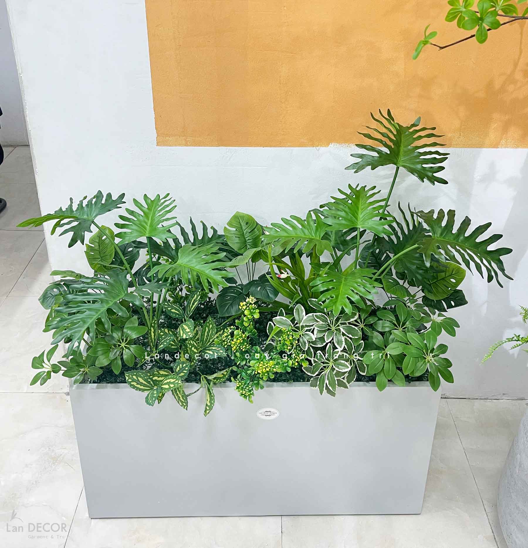 Bồn Cây Giả- Bồn Cây Giả Trang Trí Tiểu Cảnh Cửa Hiệu (90X50X100cm)- BC242