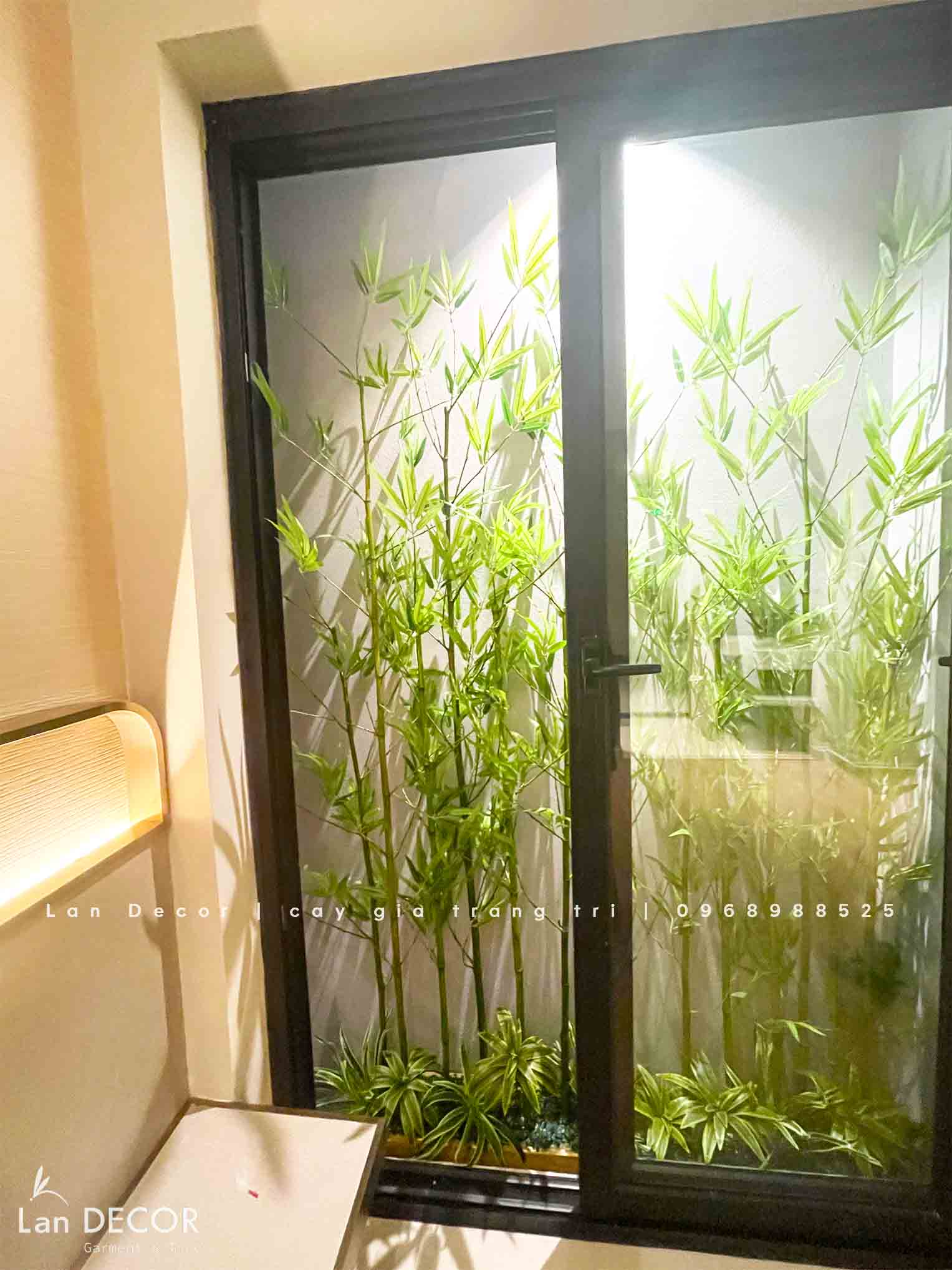 THI CÔNG MẢNG TƯỜNG RÊU, BỒN CÂY TIỂU CẢNH CHO KHÁCH SẠN HÀNG THÙNG- CT313