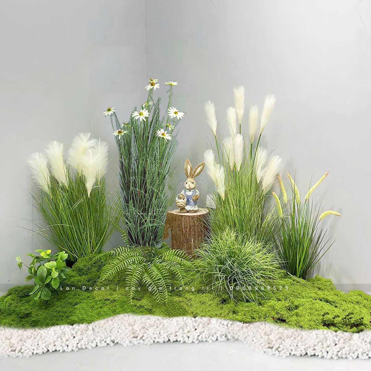 Tiểu Cảnh Lau Giả- Bồn Rêu Lau Tiểu Cảnh Decor Không Gian (150x70x125cm) - RC092