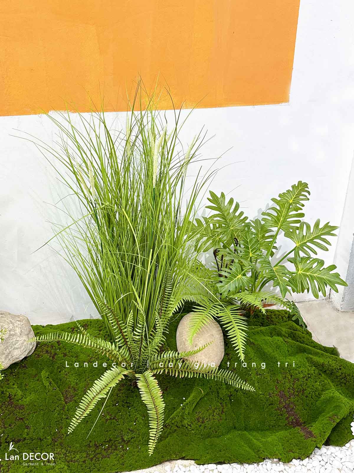 Tiểu Cảnh Cây Giả- Bồn Cây Linh Sơn Thiết Kế Tiểu Cảnh Khô, Decor Không Gian - RC070