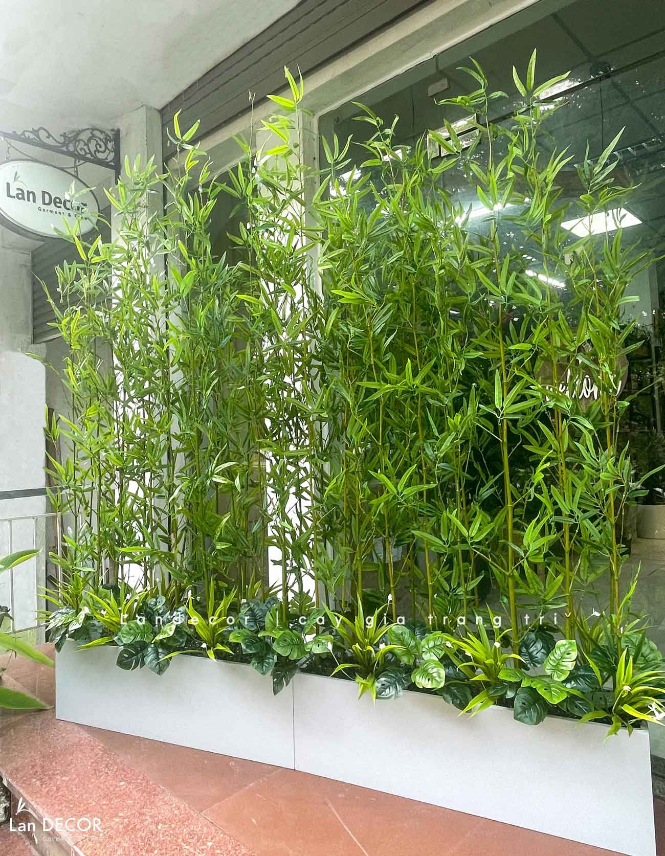 Tre Trúc Giả- Bồn Trúc Quân Tử Giả Thiết Kế Văn Phòng Công Ty (110x45x210cm)- BC288-1