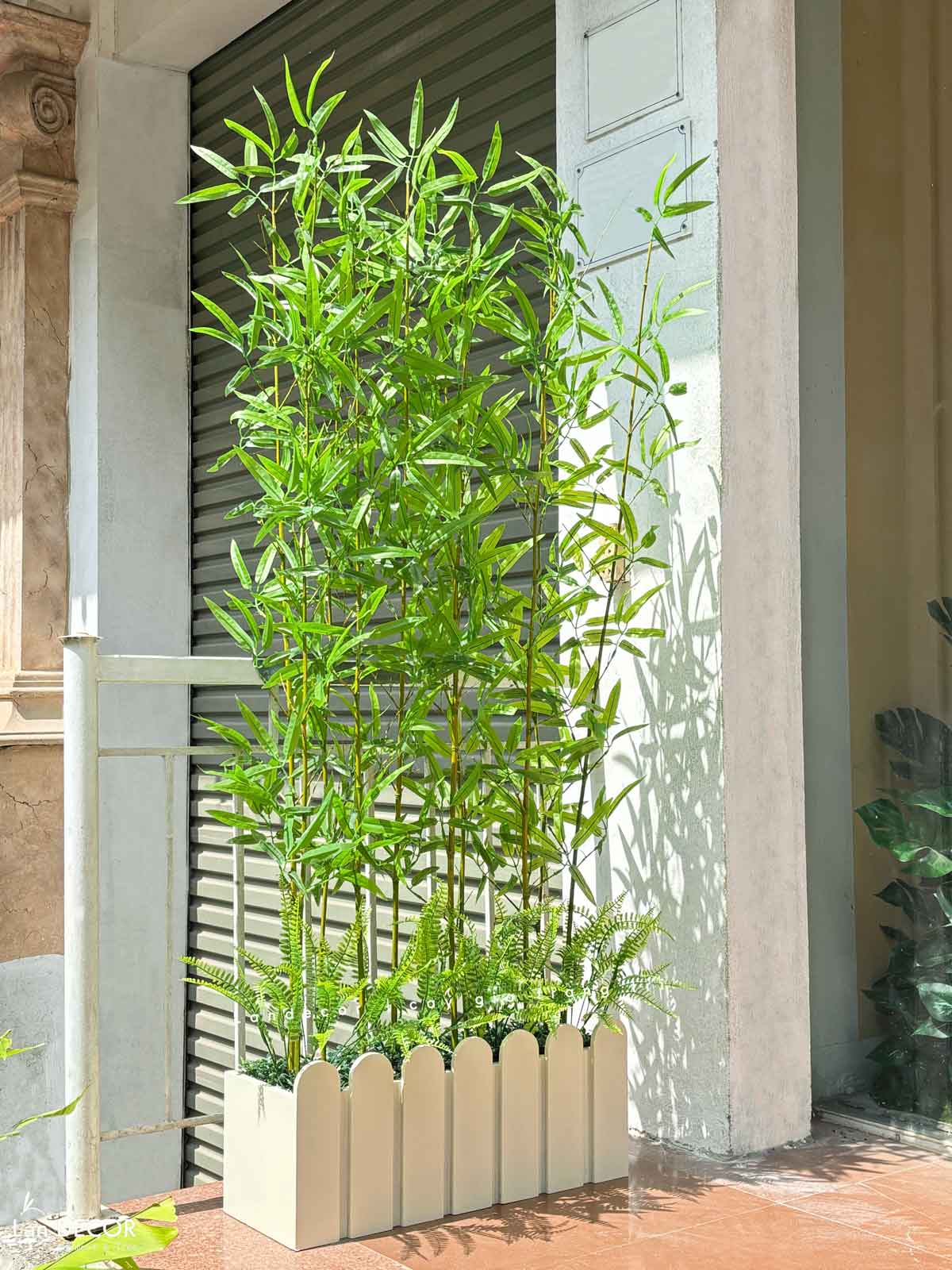 Trúc Quân Tử Giả- Bồn Trúc Giả Trang Trí Tiểu Cảnh Cửa Hiệu (60X20X155cm)- BC216