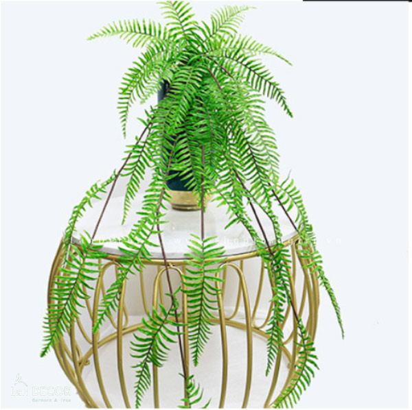 Cành Lá Giả Decor, Bụi Dương Xỉ Rủ Giả Trang Trí Tự Nhiên- HC1002