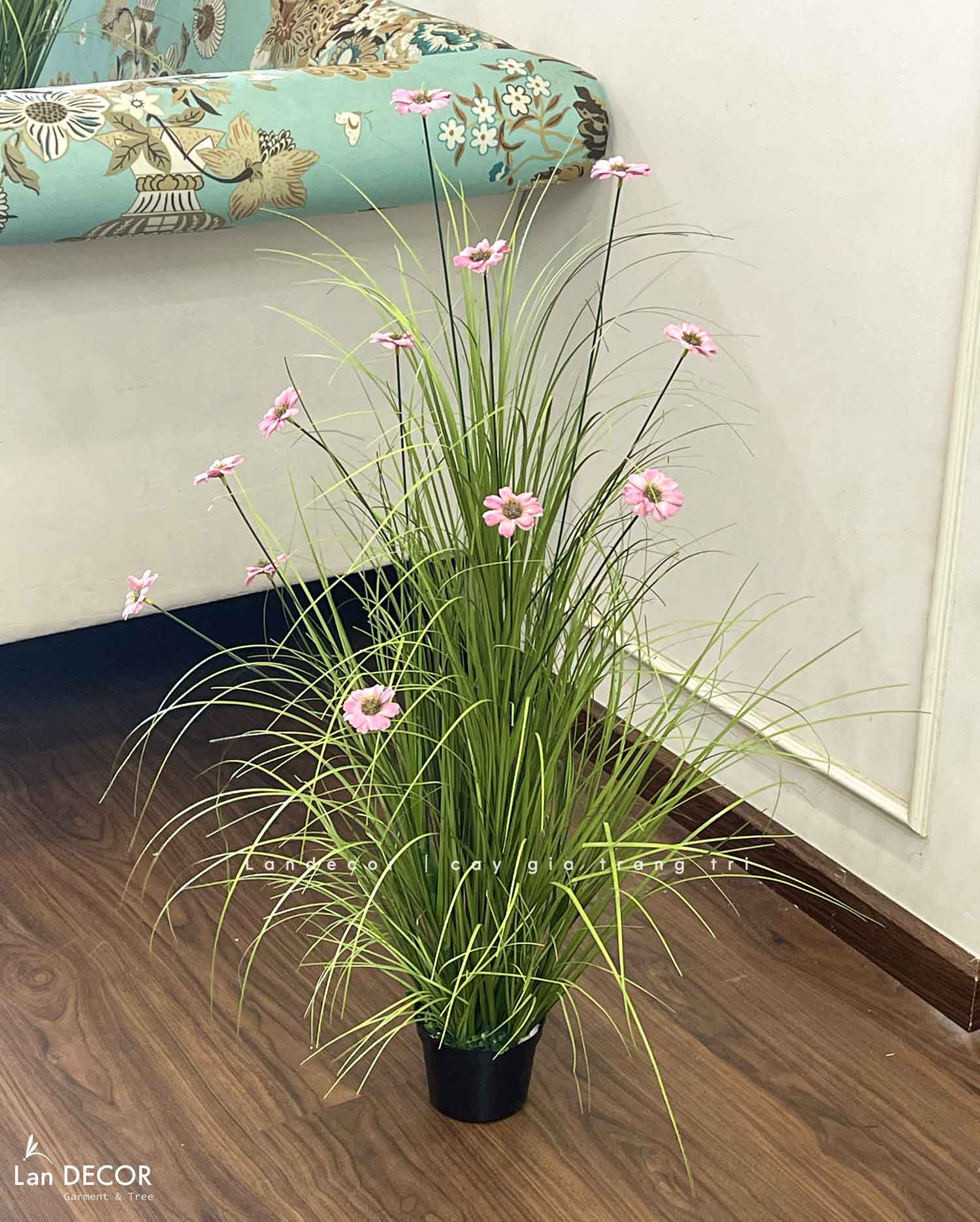 Cành Hoa Cúc Giả- Cành Hoa Cúc Giả Thiết Kế Lan Decor, Trang Trí Kệ Cây Hoa, Decor Căn Hộ, Bồn Rêu Tiểu Cảnh- CC1094
